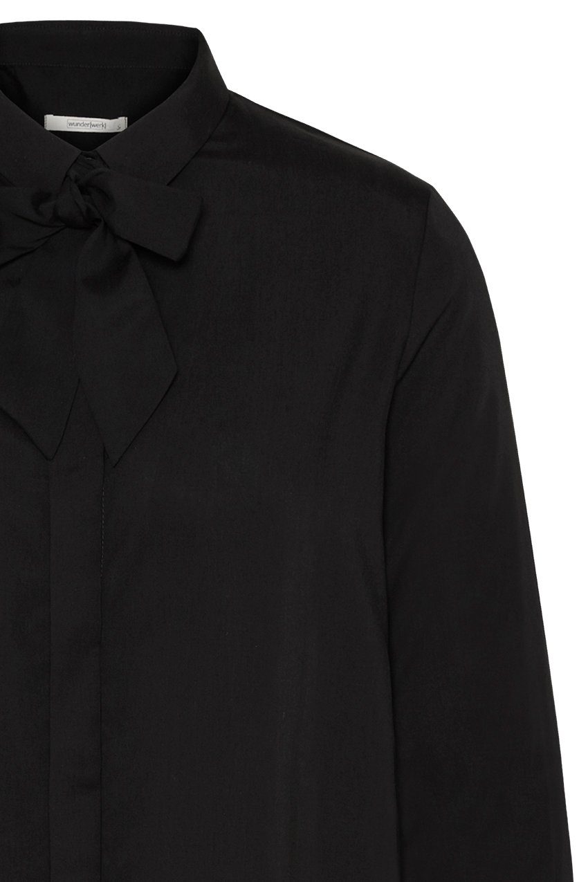 bow 900 Bluse Klassische black - blouse TENCEL wunderwerk