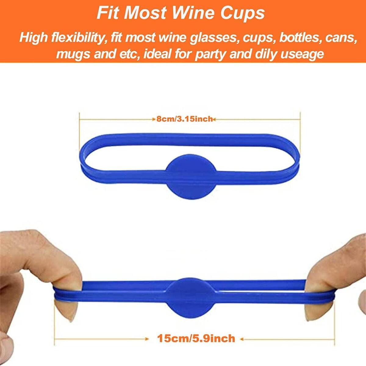 FELIXLEO Küchenorganizer-Set 24 Stück Glasmarkierer Silikon Wiederverwendba günstig online kaufen