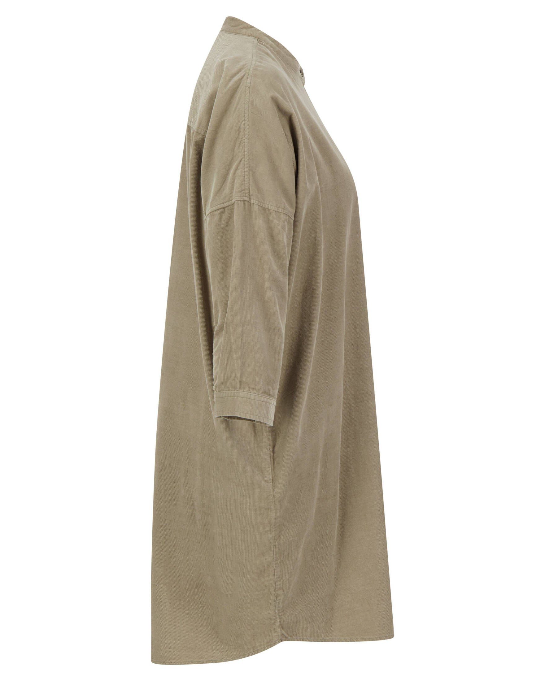 Herrlicher AMIELLA Blusenkleid Damen (1-tlg) (45) oliv Hemdblusenkleid