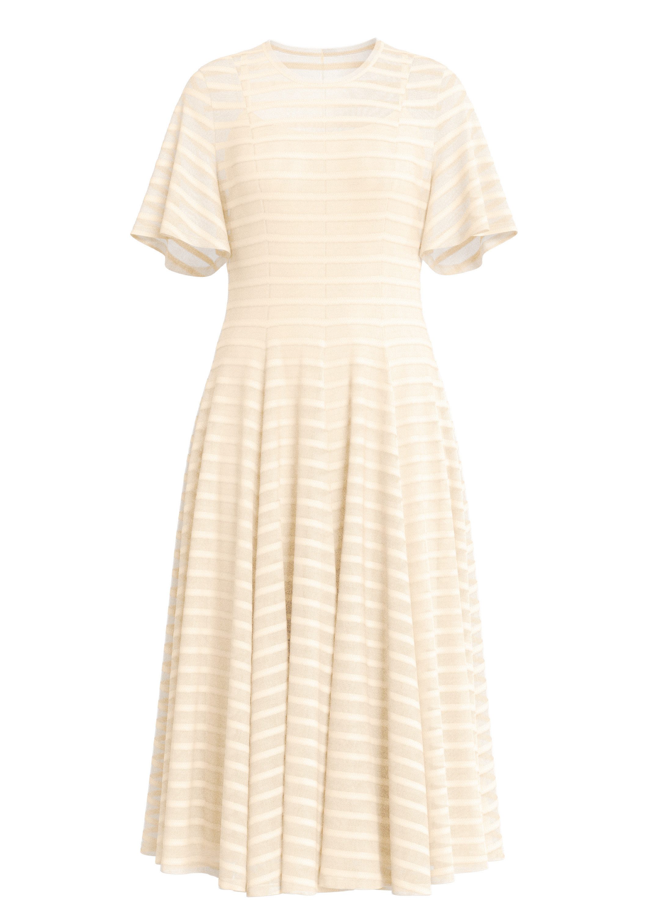 s.Oliver Midikleid Kleid Maxikleid aus Mesh mit Reißverschluss und Unterkleid