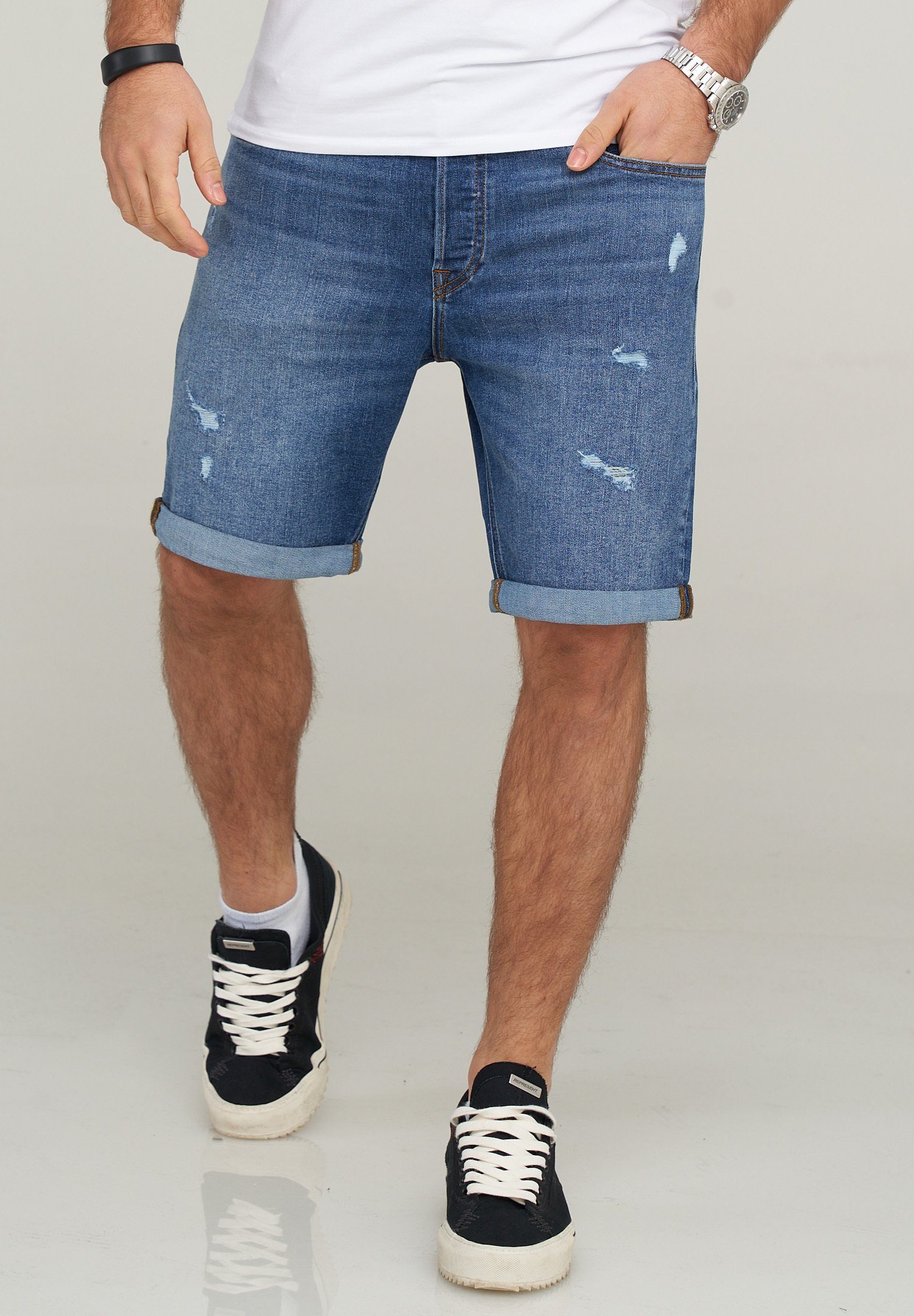 Jack & Jones Jeansshorts JJIRICK JJIINFINITY günstig online kaufen