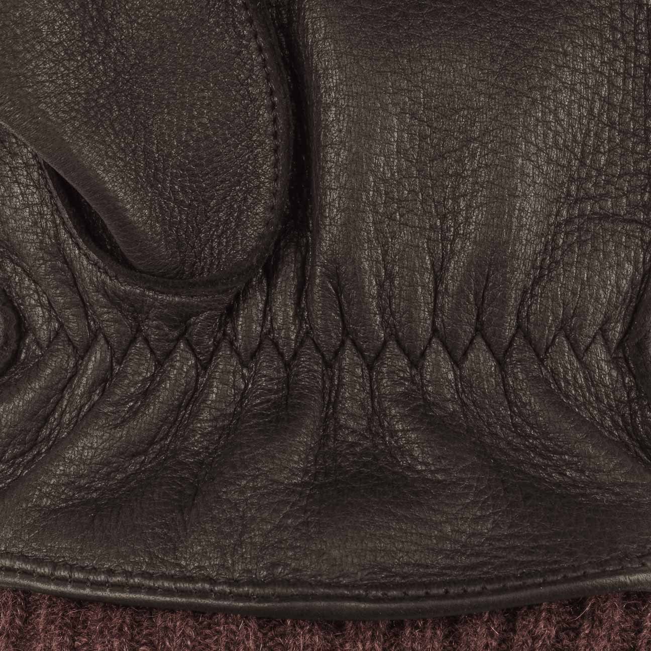 Stetson Lederhandschuhe (1-St) Fingerhandschuhe mit Futter