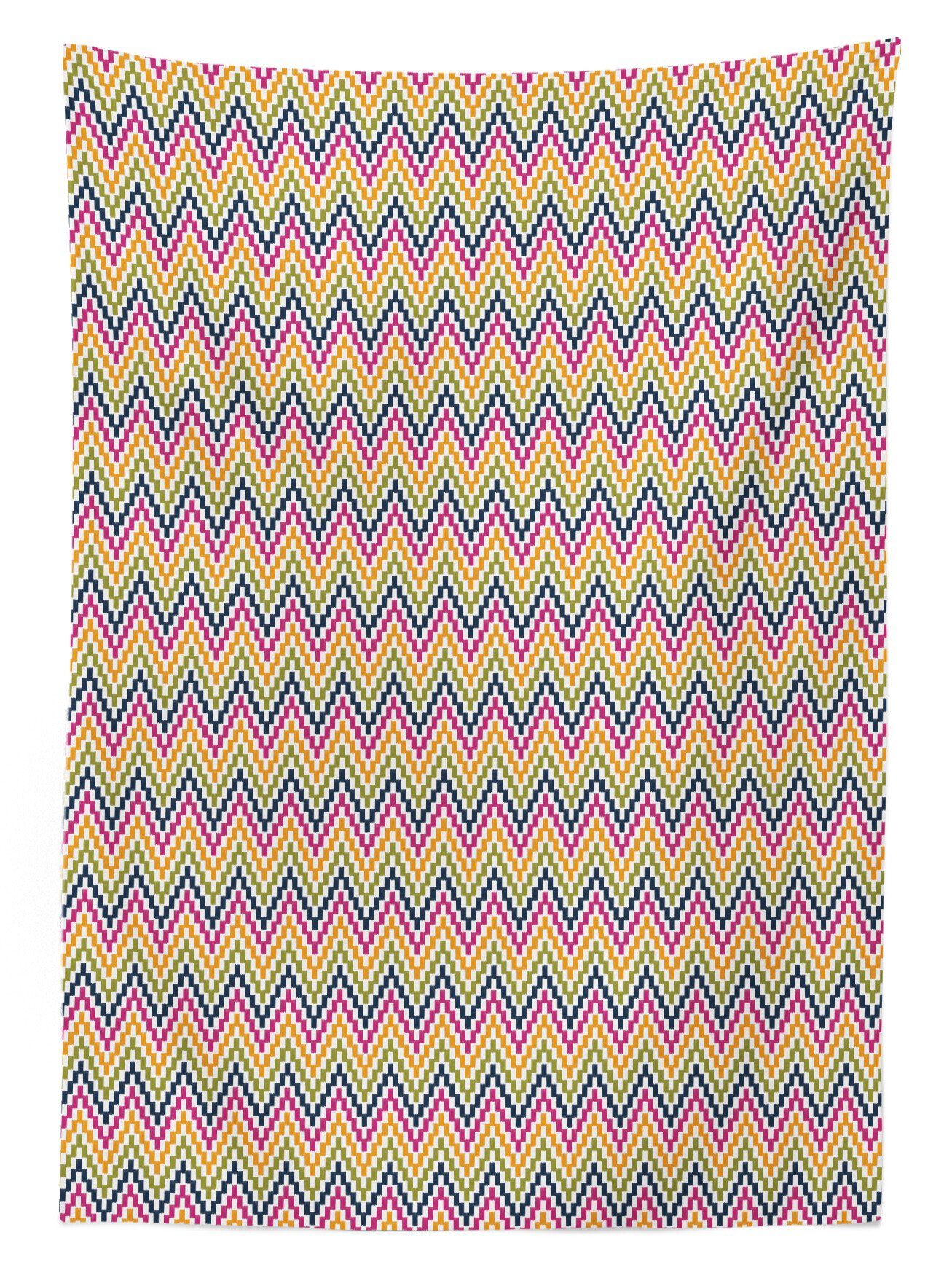 Farben, geeignet Waschbar geometrische Klare Abstrakte Außen Farbfest Bereich Wellenförmige Tischdecke Für den Winkel Abakuhaus