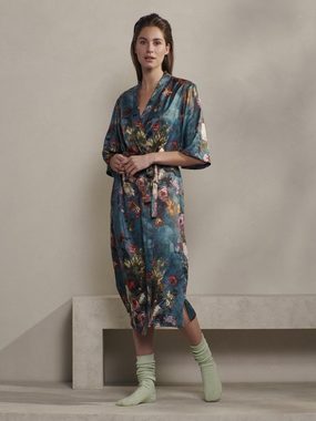 Essenza Kimono Ilona Karli, Langform, Polyester, Kimono-Kragen, Gürtel, mit Blumenprint