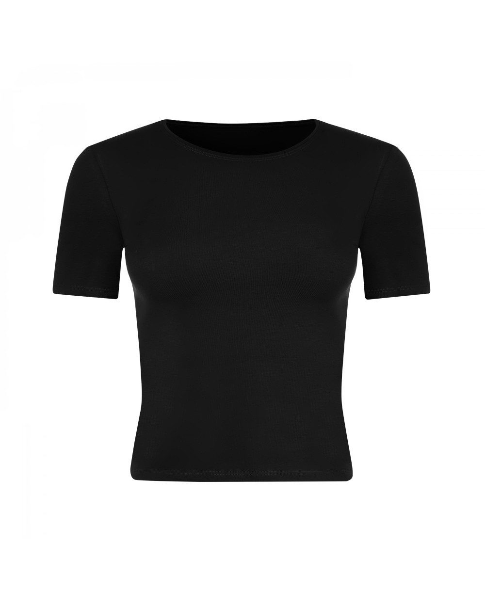 Evoni T-Shirt Damen kurzes Kurzarmshirt aus weichem Baumwollstoff