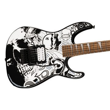 Jackson E-Gitarre, X Series Dinky DK1 Skull Chaos - E-Gitarre