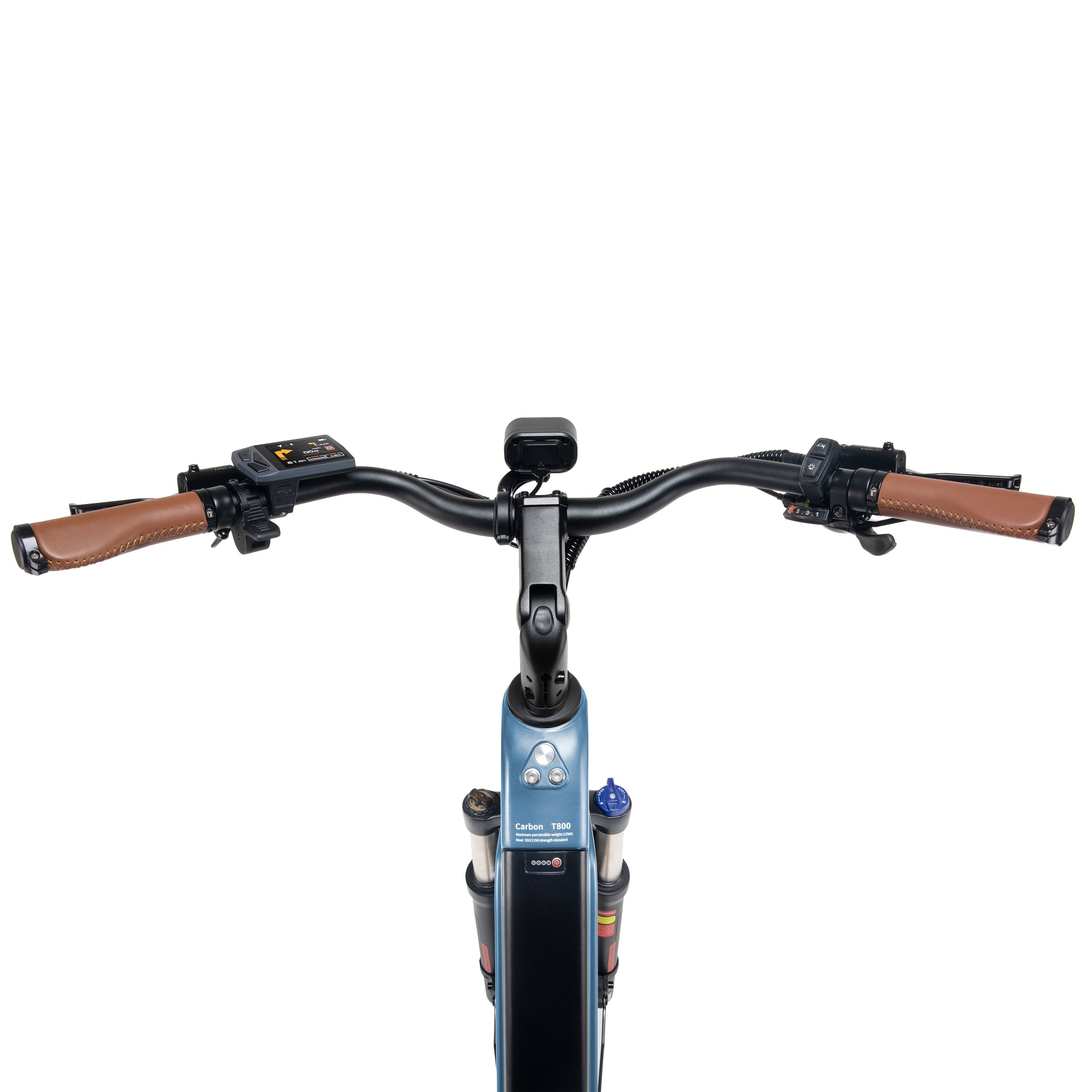Vankel E-Bike Cityrad Air Max Carbon E-Bikes Damen u. Herren Dual-Akku max.150km, 26 Zoll, 5 Gang, Kettenschaltung, Heckmotor, 921,6 Wh, (Beleuchtungsset mit Batterieladegerät, Batterieschlüssel, Werkzeug), Premium Elektrofahrrad mit T800 Carbonrahmen & Hydraulikbremsen