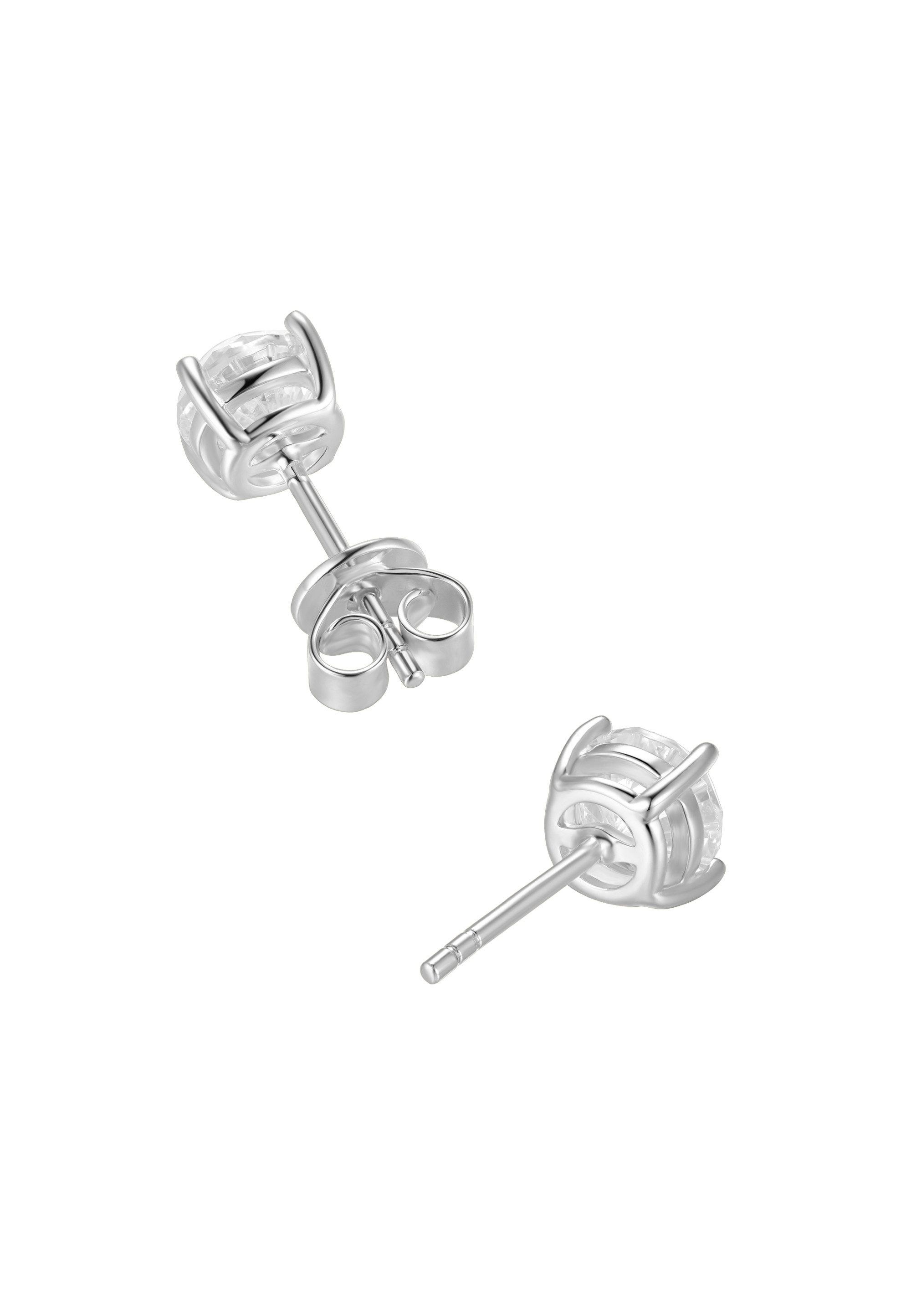 NANA KAY Paar Ohrstecker Classic Solitaire, mit farblosem Stein