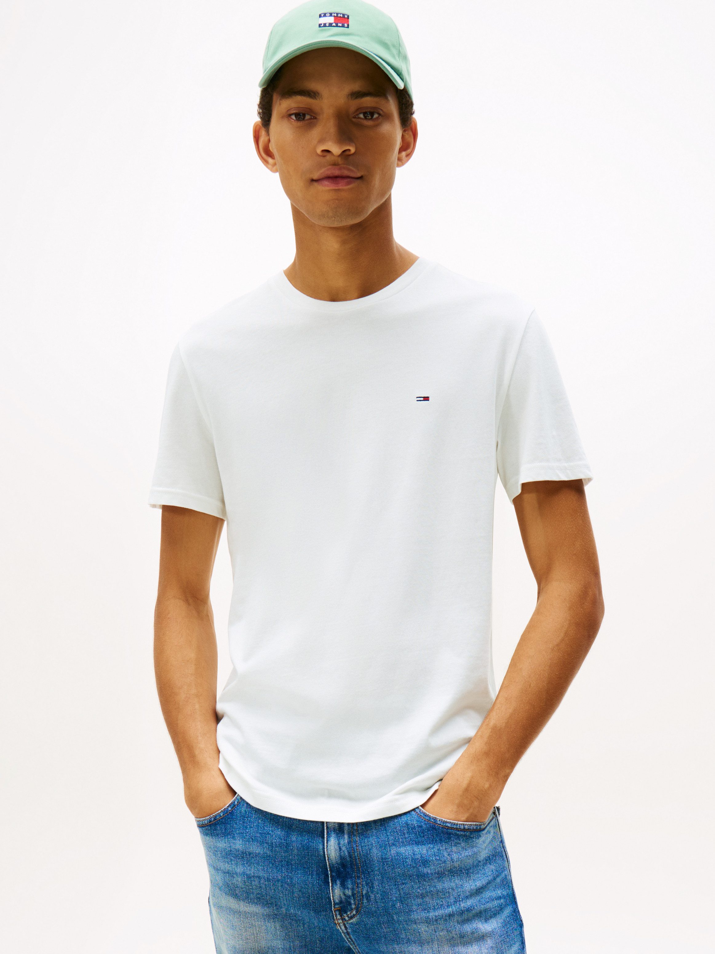 Tommy Jeans T-Shirt TJM XSLIM 3 PACK TEE Mit Rundhalsausschnitt günstig online kaufen
