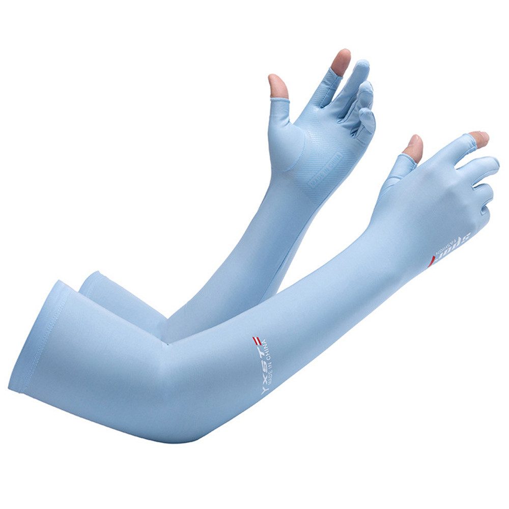 nsihing Armlinge Unisex-Sonnenschutzstulpen mit halben Fingern,Fingerlinge tragen Schutz Ärmel Atmungsaktiv mit kühlendem Effekt für Outdoor