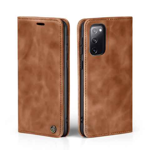 Tec-Expert Handyhülle Tasche Hülle für Samsung Galaxy S20 FE 4G/5G, Cover Klapphülle Case mit Kartenfach Fliphülle aufstellbar