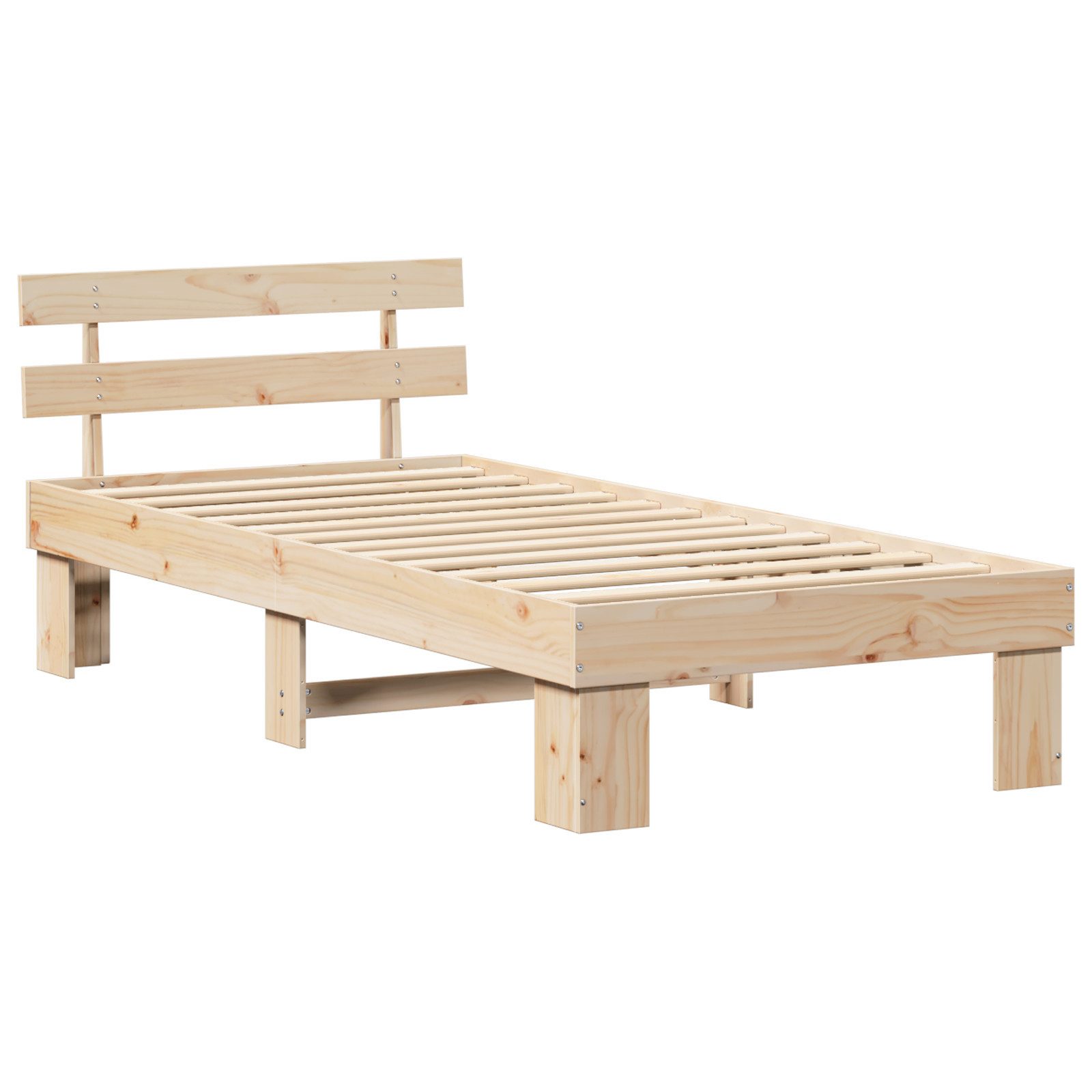 vidaXL Bett Bettrahmen mit Kopfteil 90x190 günstig online kaufen