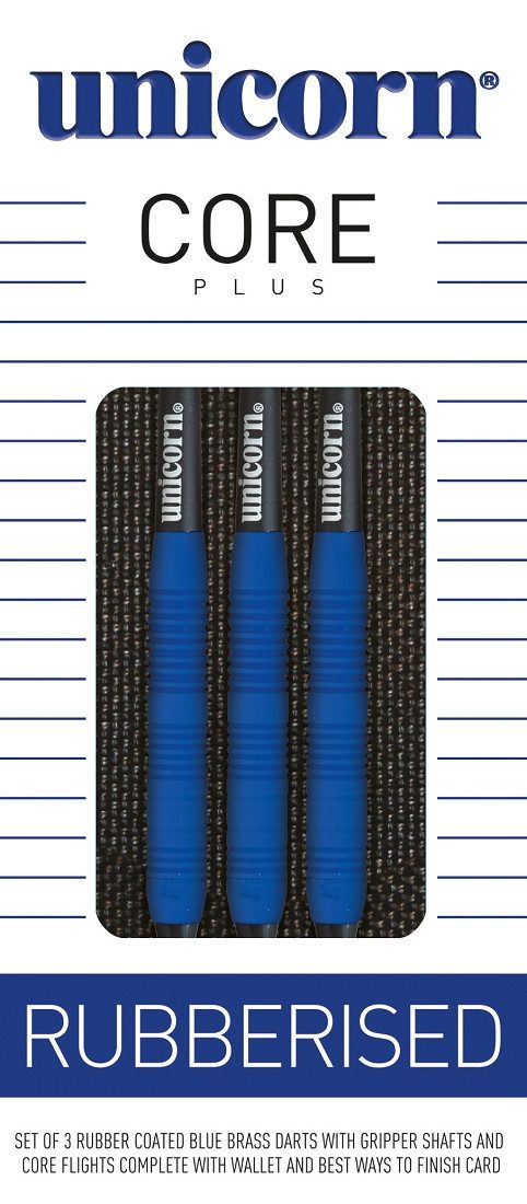 Softdarts UNICORN Softdarts Core Rubber, messing, 18g., Blau