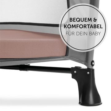 Hauck Baby-Reisebett Sleeper - Disney - Bambi Rose, Reisebettmatratze 60x120 cm Matratze für Baby Reisebett mit Tasche