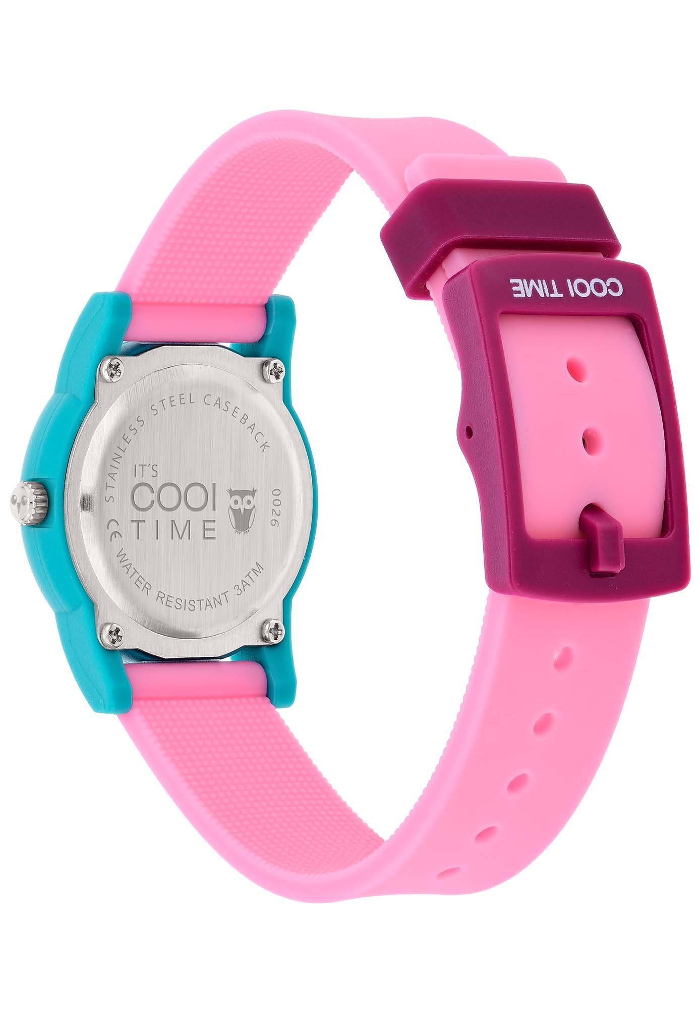 COOL TIME Quarzuhr The Cool Pink Retro Silikon