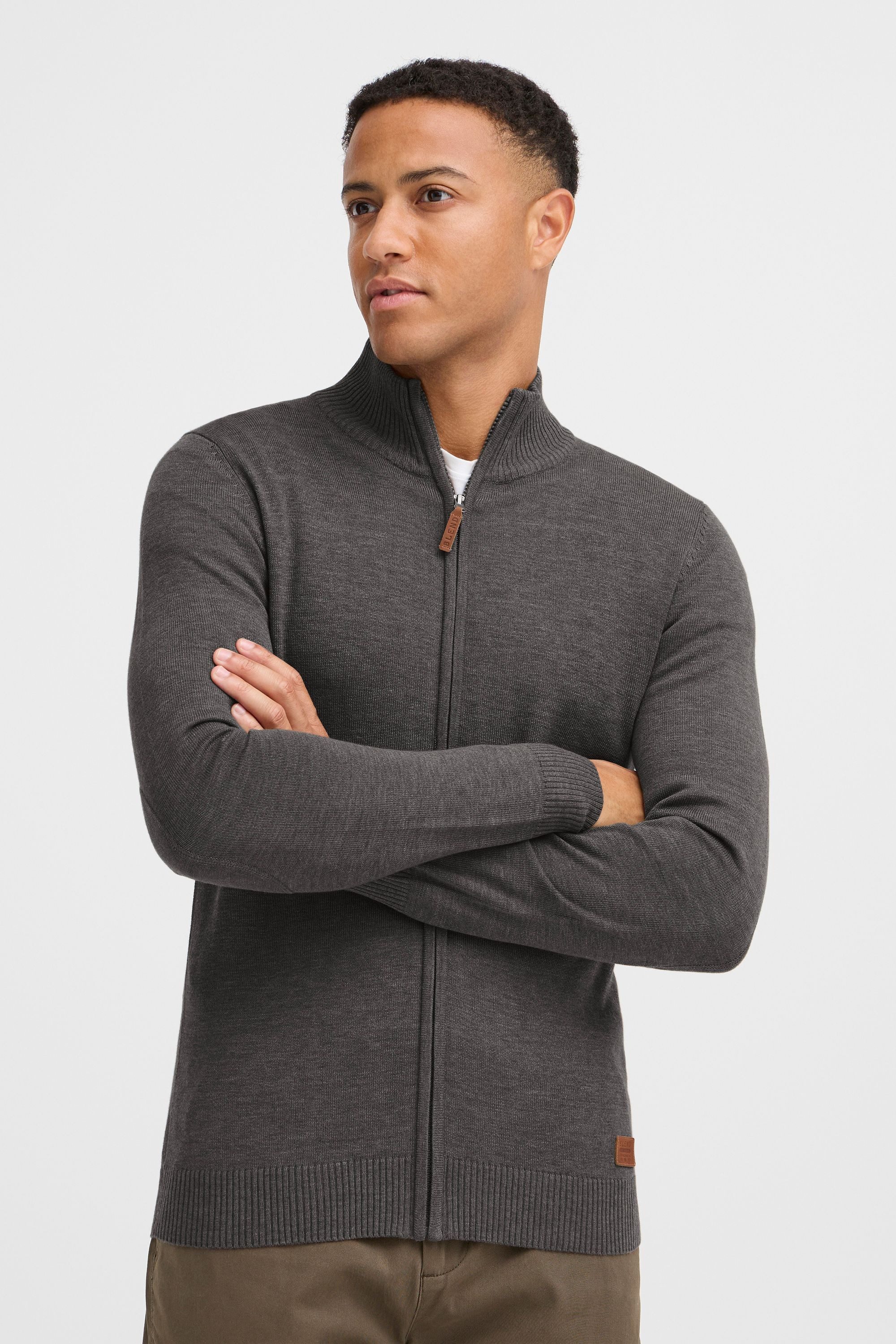 Blend Strickjacke BHNorman Bequeme Feinstrick-Jacke mit Stehkragen und elas günstig online kaufen