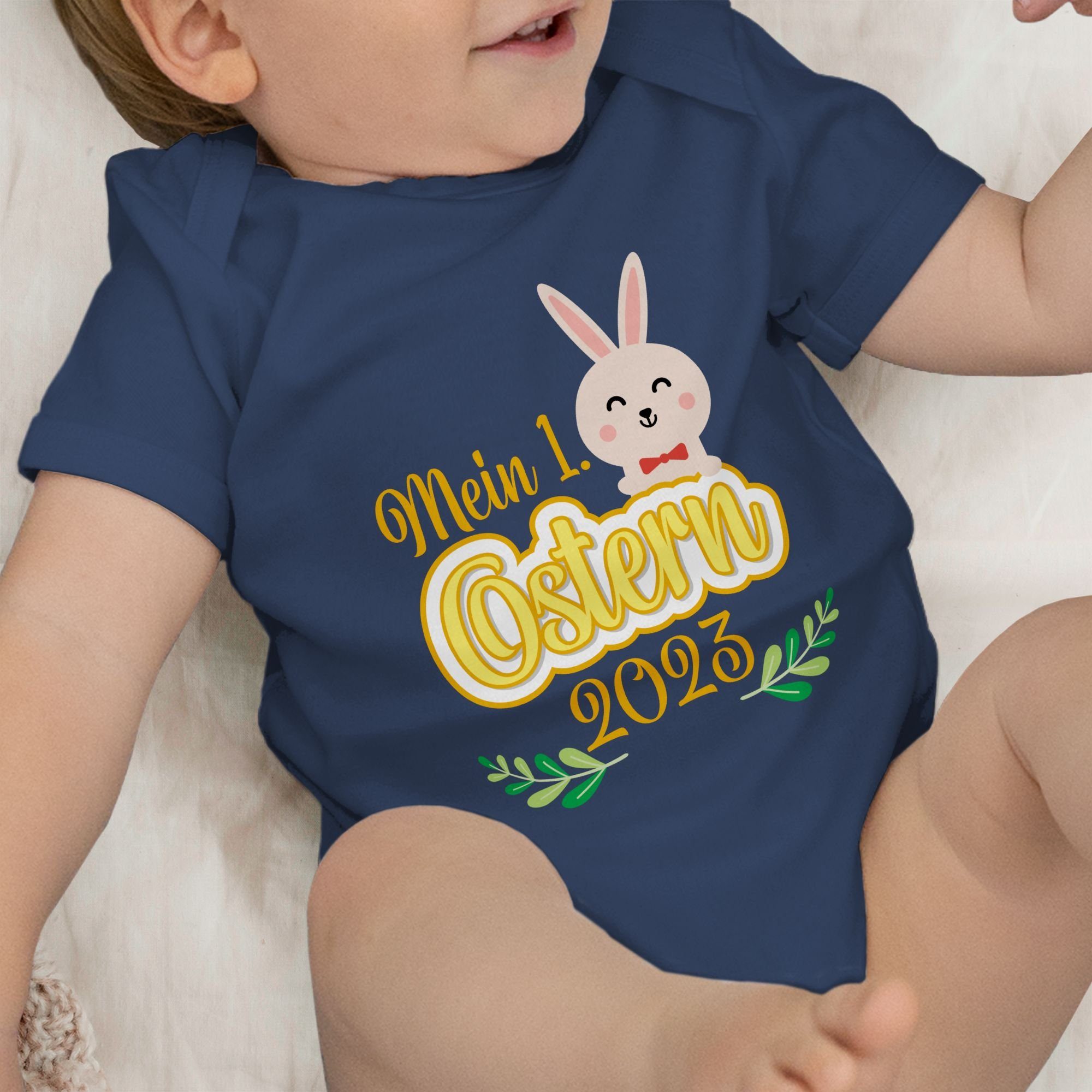 1. Ostern Mein 1 Navy Shirtracer Ostergeschenke Shirtbody Blau 2023