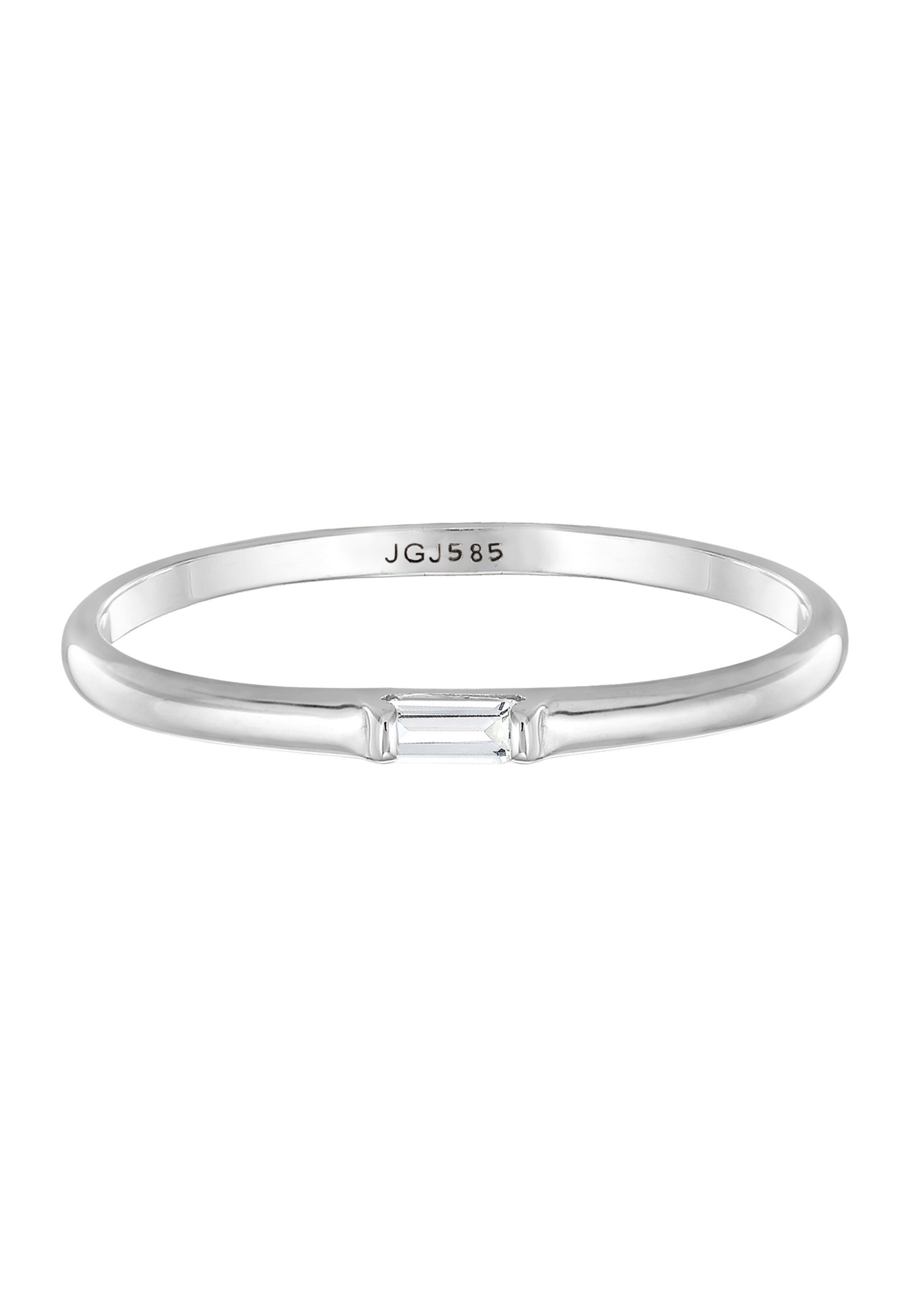 Elli Premium Verlobungsring Stabelring Topas Rechteck Verlobung 585 Weißgol günstig online kaufen
