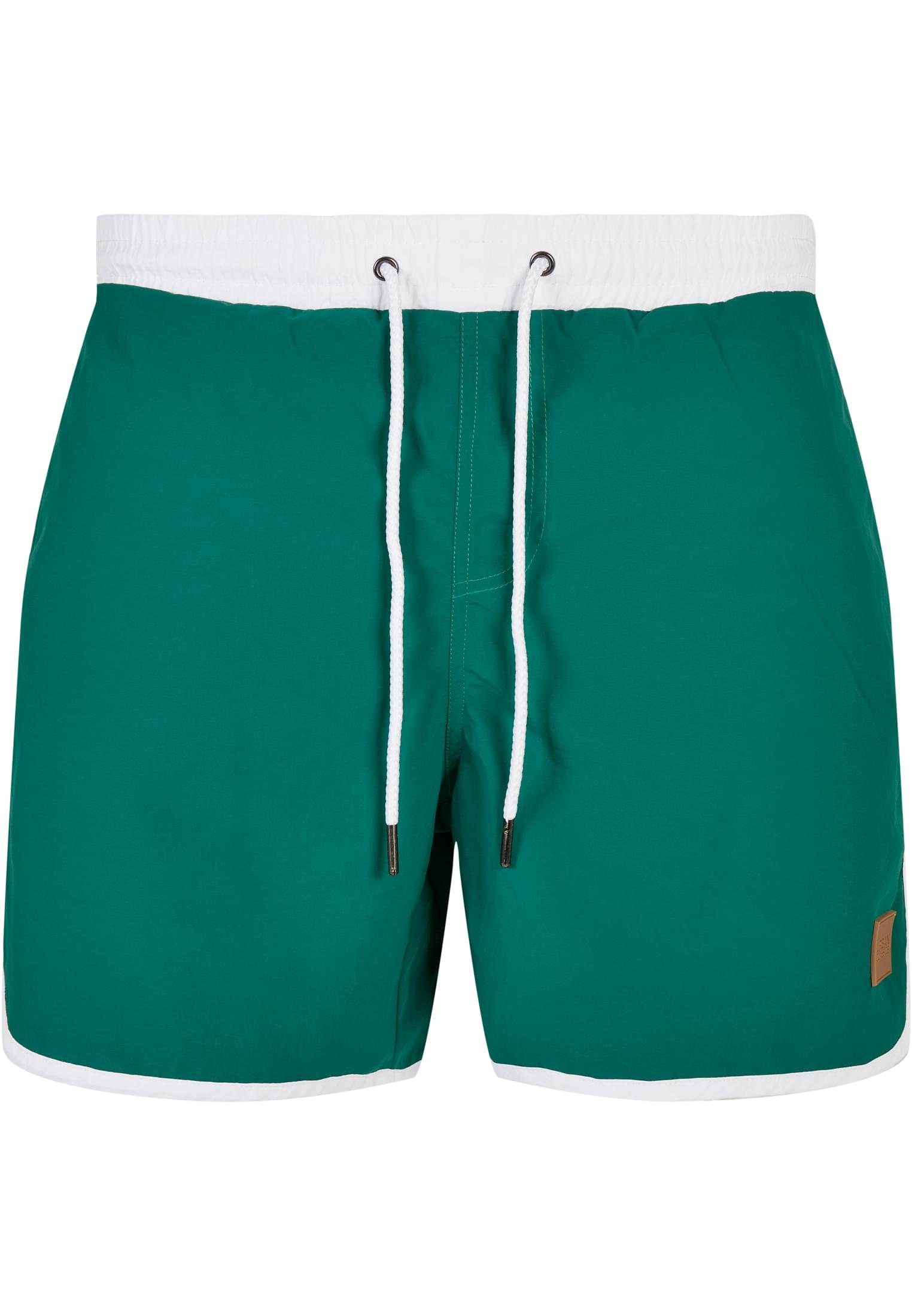 CLASSICS Swimshorts Herren Badeshorts URBAN Retro white/green