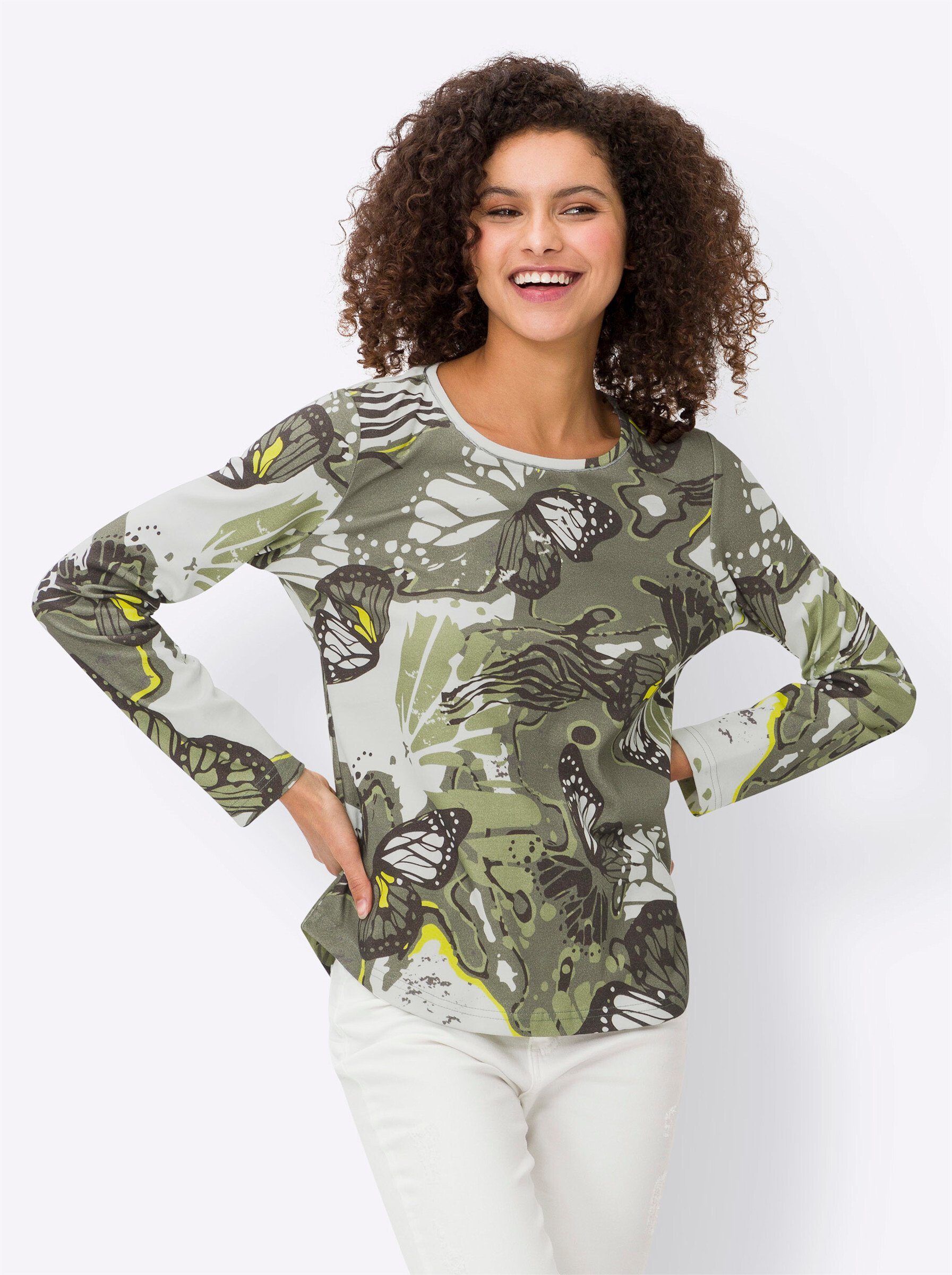 heine Rundhalsshirt "Druck-Shirt", (1 tlg.) günstig online kaufen