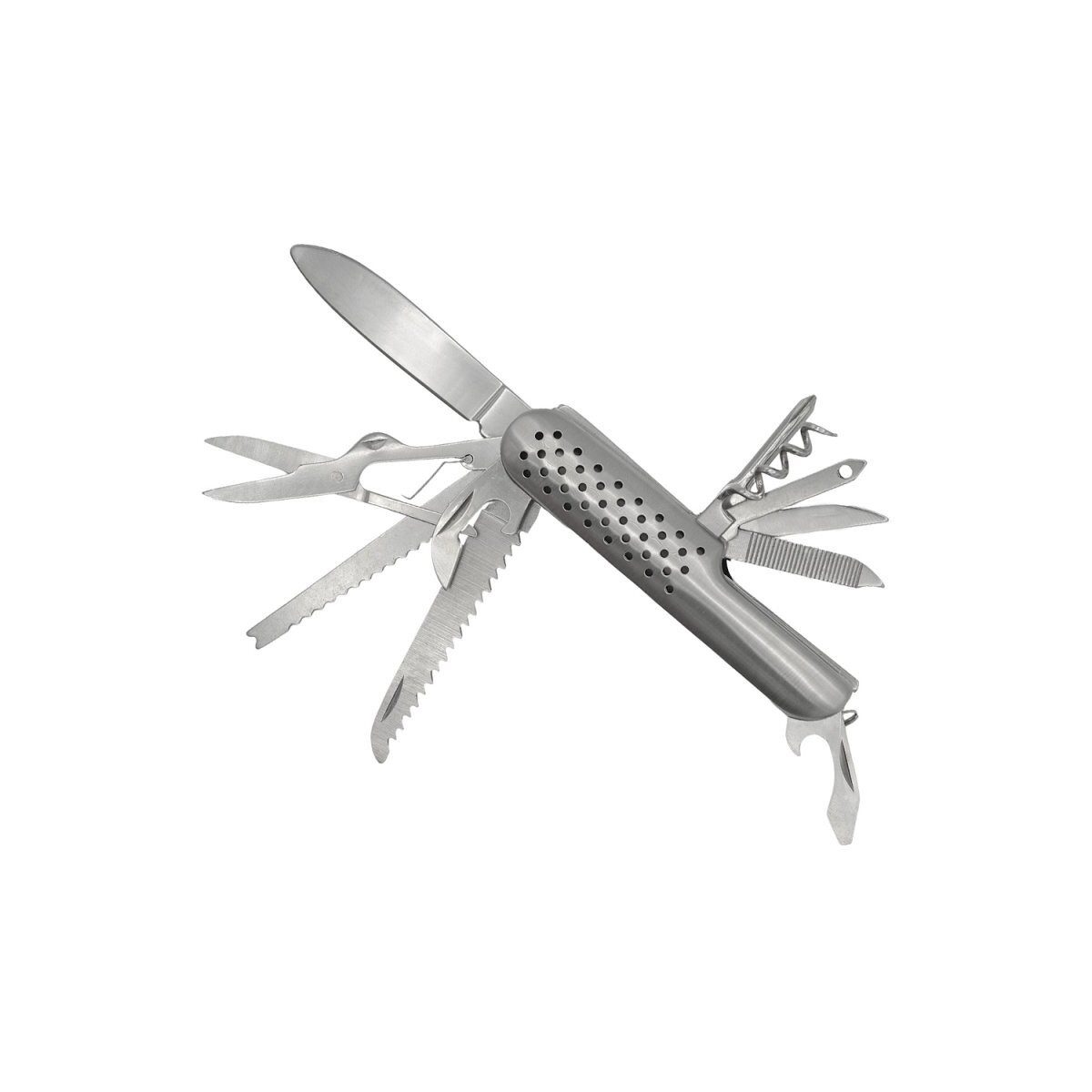 B-Camping Taschenmesser 36361, (1 St), Kompaktes Edelstahl Multitool mit 15 Funktionen