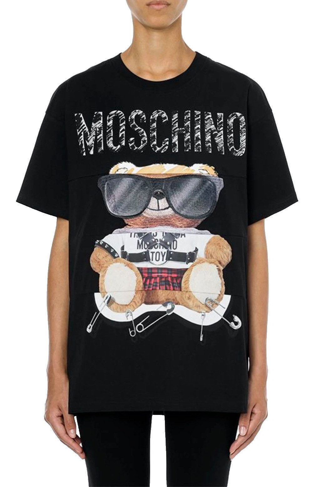 Moschino T-Shirt Couture Teddy Bear Oversize Loose Fit Teddybär Top