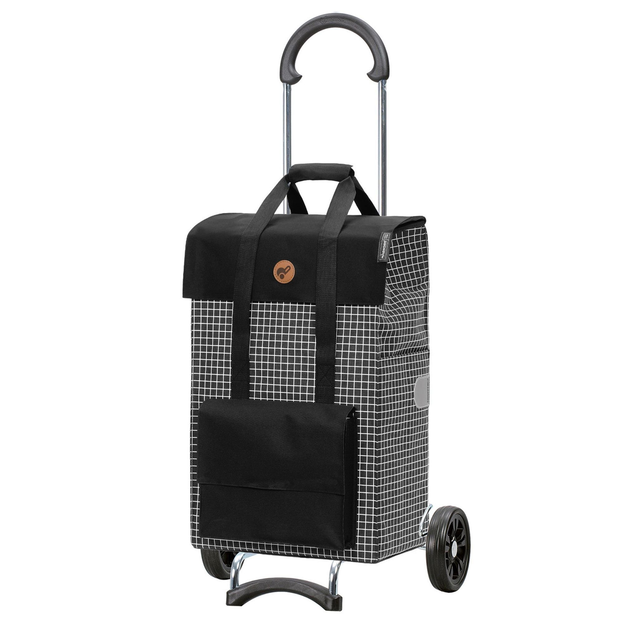 Scala Shopper, 43 l, Andersen schwarz Einkaufstrolley Reflektoren