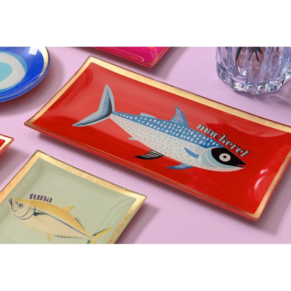Giftcompany Dekoteller Glasteller Love Plates Cherry Neon Rosa