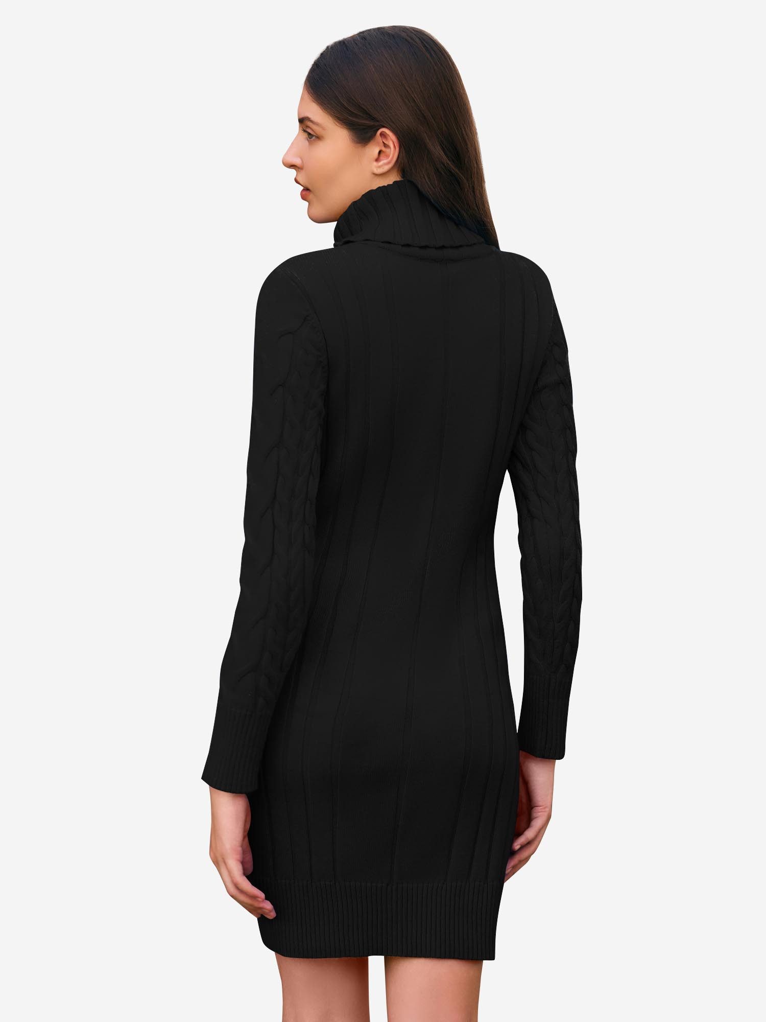 Imily Bela Strickkleid Damen Langarm Rollkragen pullover mit enger (Packung günstig online kaufen