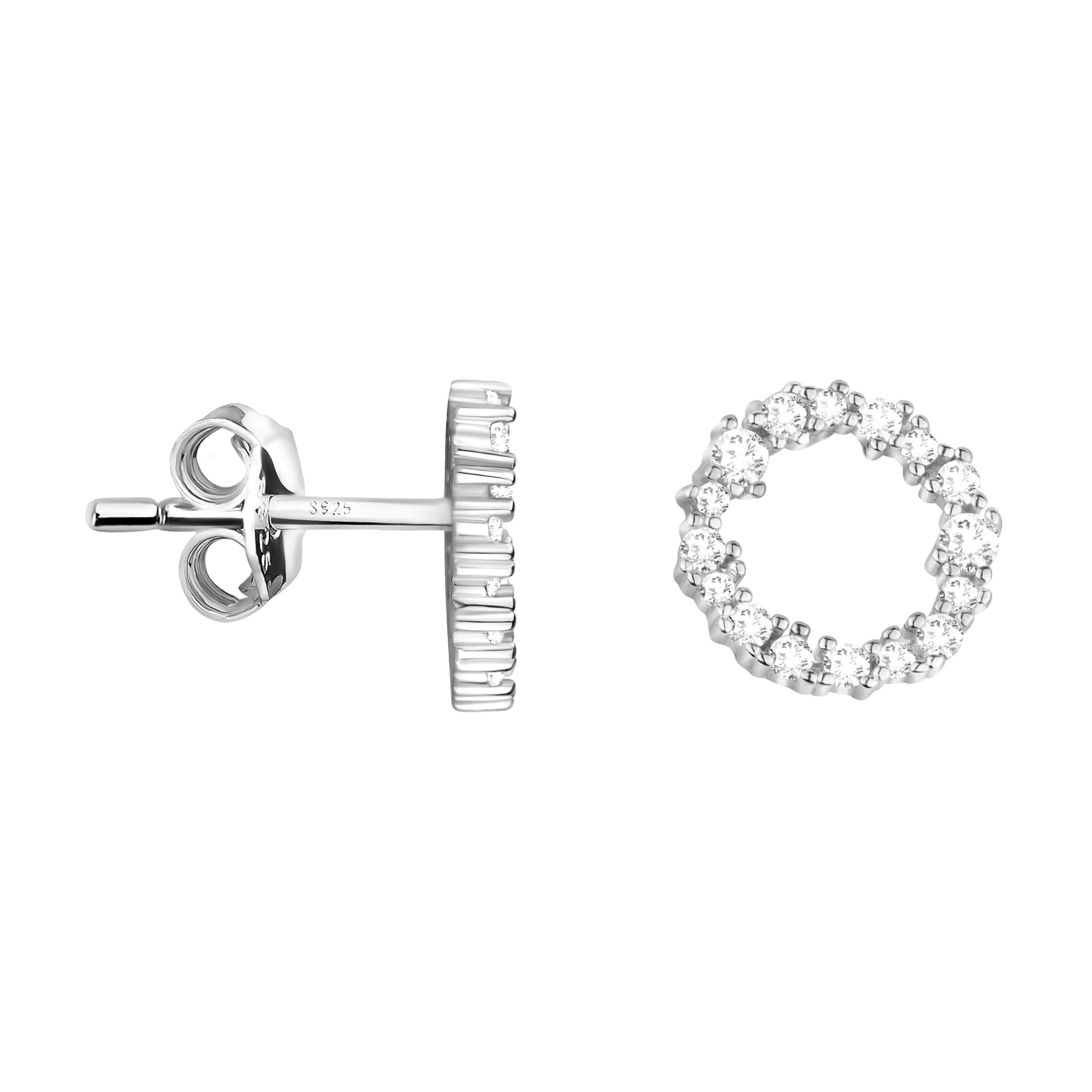 Sofia Milani Paar Ohrstecker Kreis, 925 Silber Damen Schmuck - E2096 günstig online kaufen