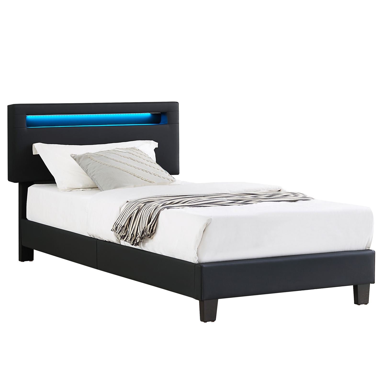 CARO-Möbel Polsterbett BENITO, Polsterbett 90x200 cm günstig online kaufen
