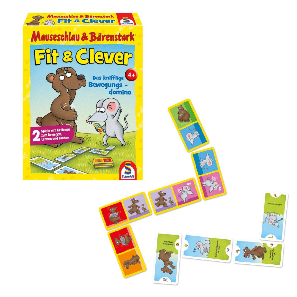 Schmidt Spiele Spiel Kartenspiel Mauseschlau & Bärenstark Fit & Clever