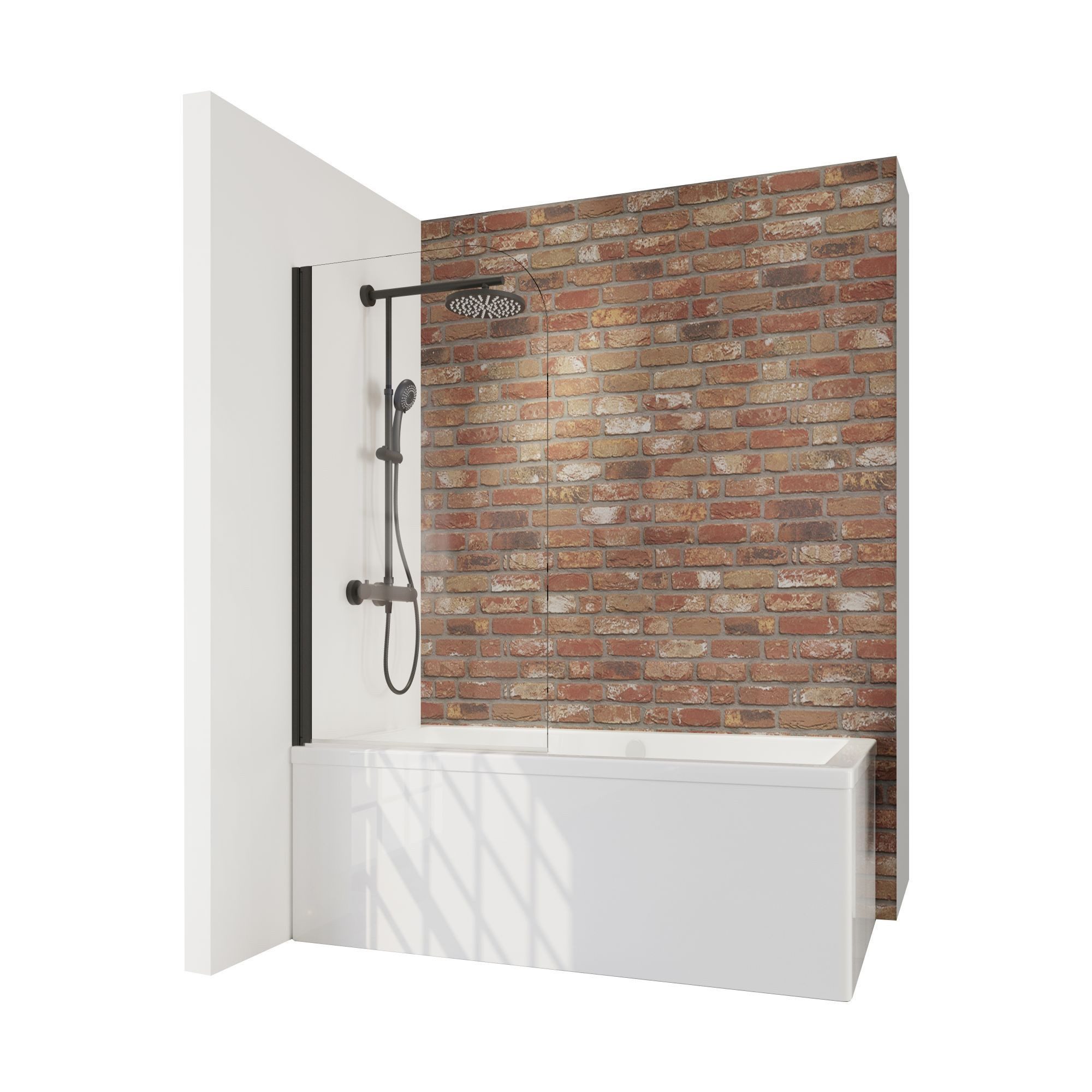 Schulte Badewannenfaltwand Duschwand für Badewanne, Klar Hell, Glas, (1 tlg günstig online kaufen