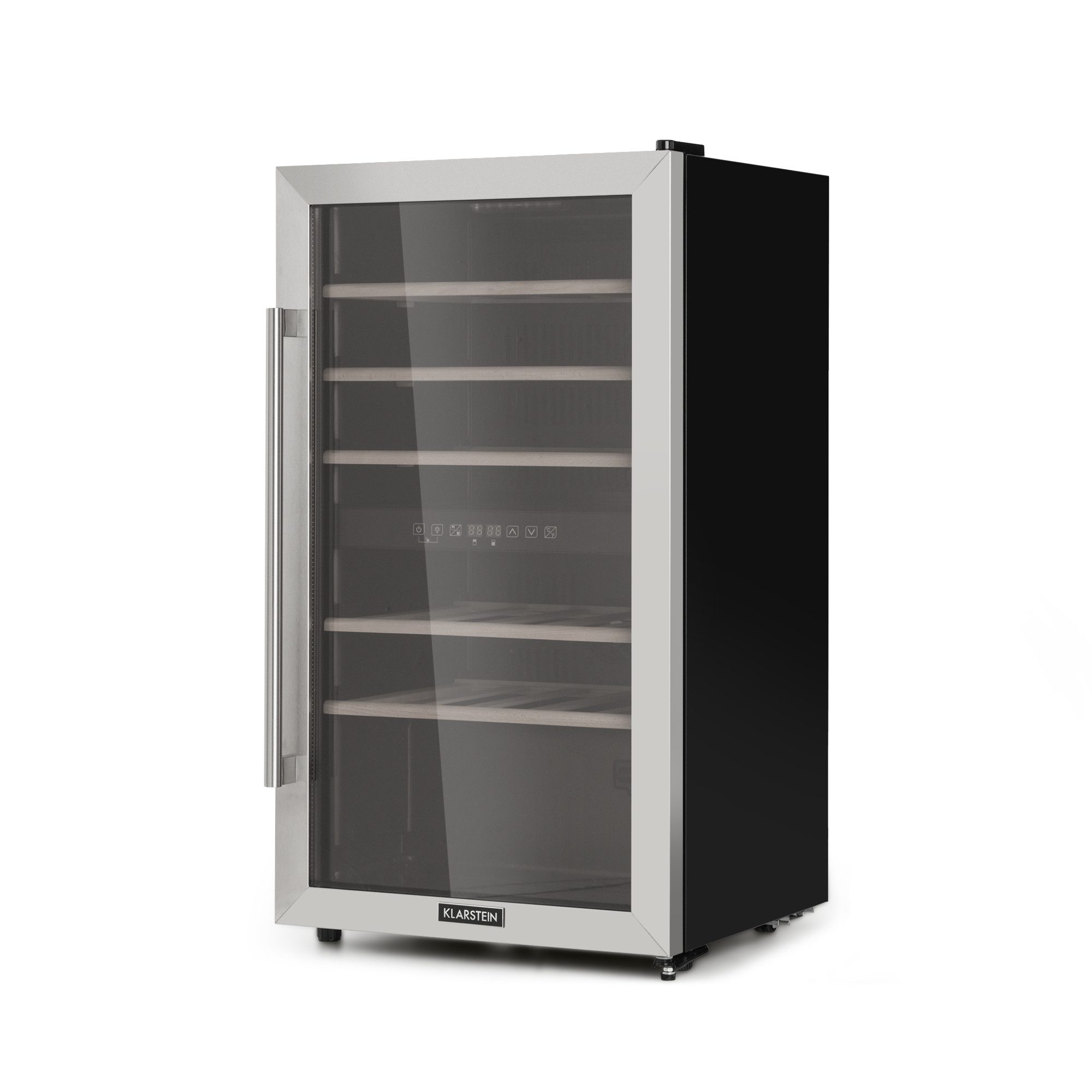 Klarstein Weinkühlschrank Vinamour 29 Duo, für 29 Standardflaschen á 0,75l,2 Zonen Wein Flaschenkühlschrank Weintemperierschrank Kühlschrank