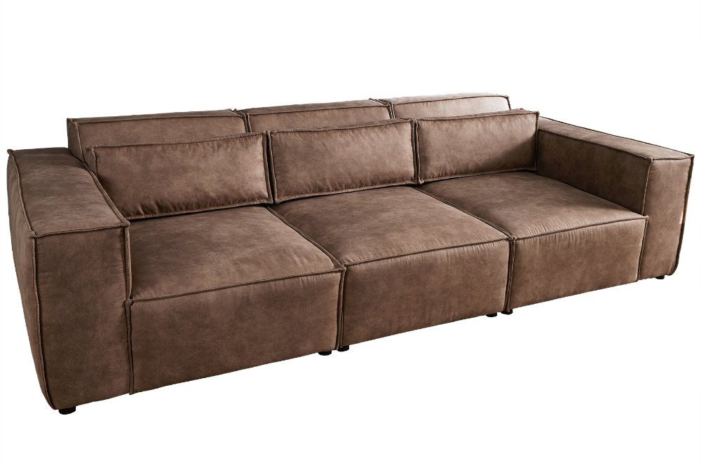 Modern · Design inkl. Microfaser · 1 Teile, antik Einzelartikel Kissen taupe, NOVA 3-Sitzer BOSSA 255cm · Wohnzimmer riess-ambiente