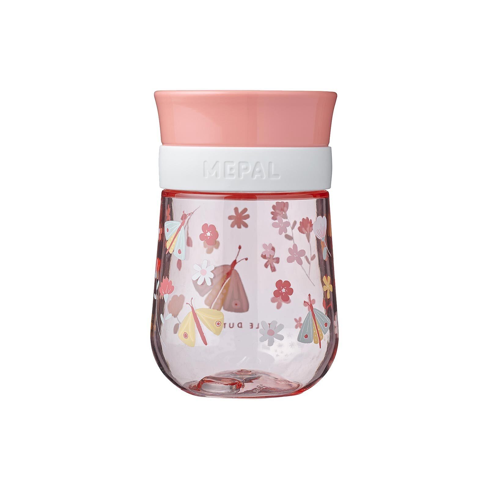 Silikon, Mepal 300 Trinklernbecher 360° Flowers ml, Kinderbecher Mio Butterflies Tritan Polypropylen, &