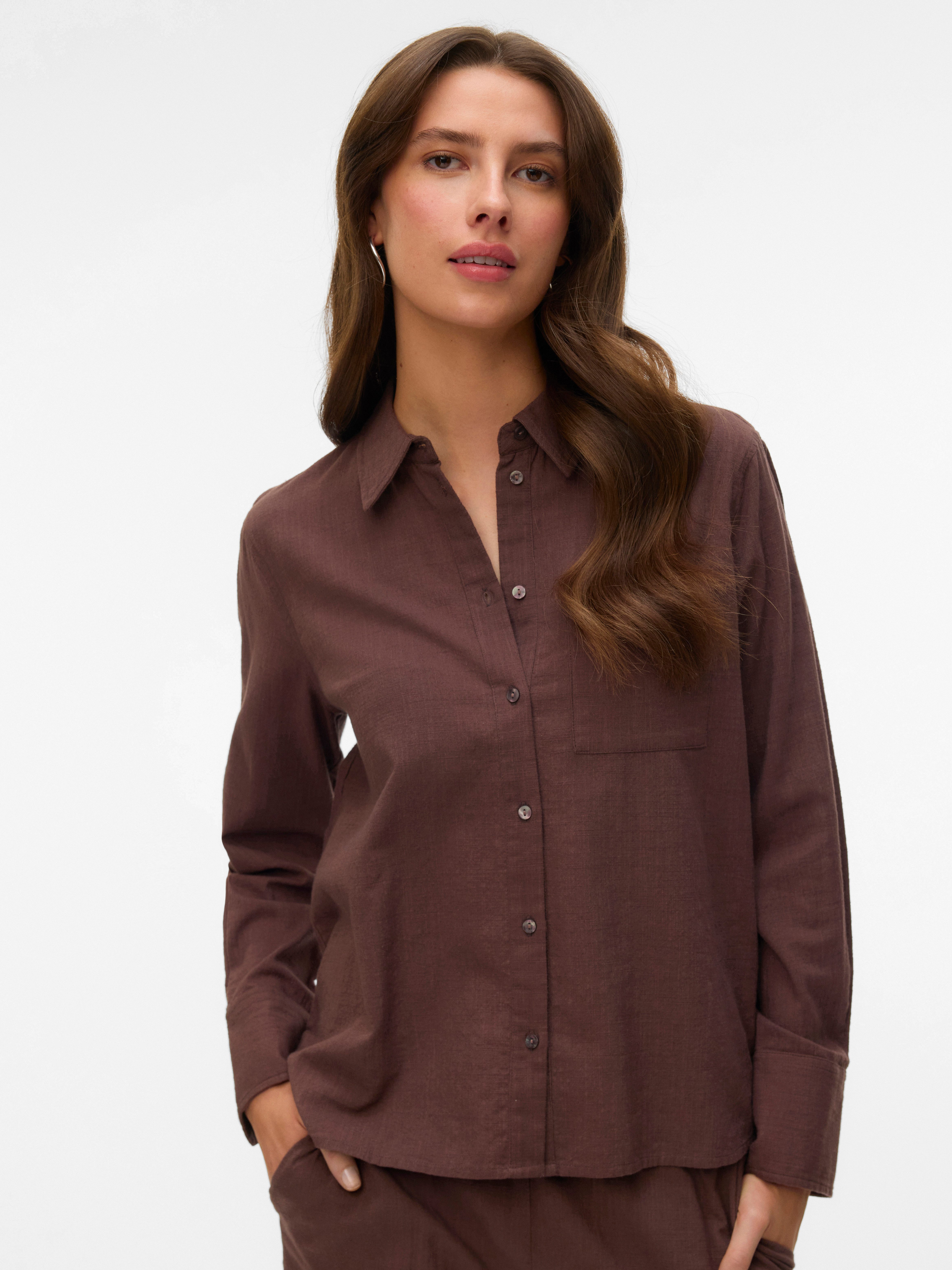 Langarmbluse VMCAIA LS SHIRT WVN NOOS