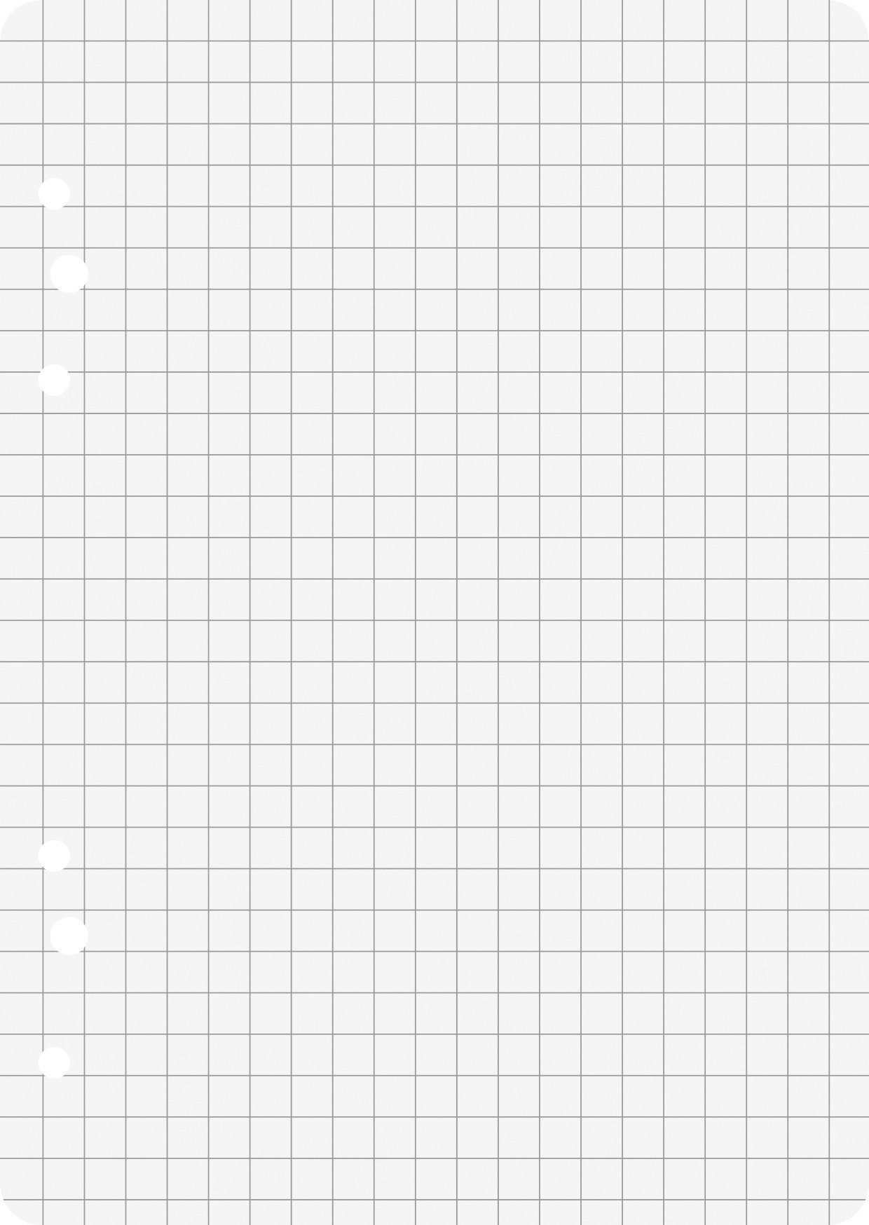 BRUNNEN Ringbuchmappe BRUNNEN 106620201 Ringbucheinlagen 10,5 x 14,8 cm A6 kariert