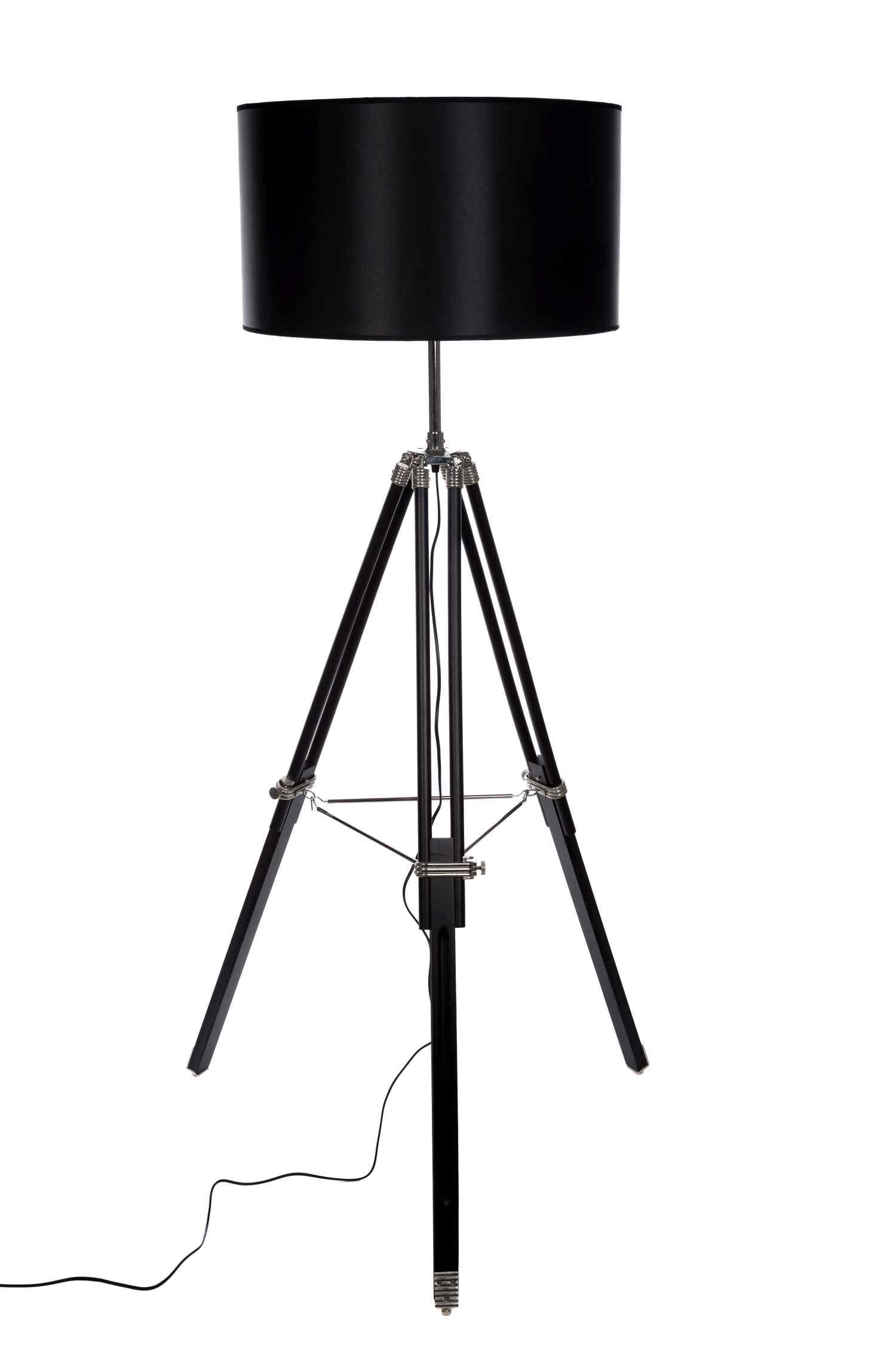 schwarz Stehlampe im Dreibein Look BIRENDY Stativ Style, F702 Stehlampe XXL Stativlampe