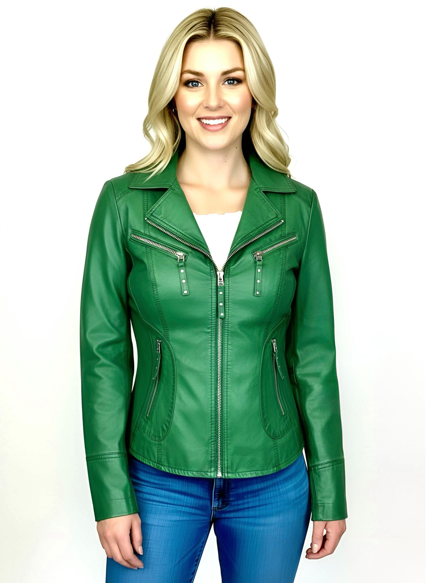 Cabrini Lederjacke Azzurra günstig online kaufen