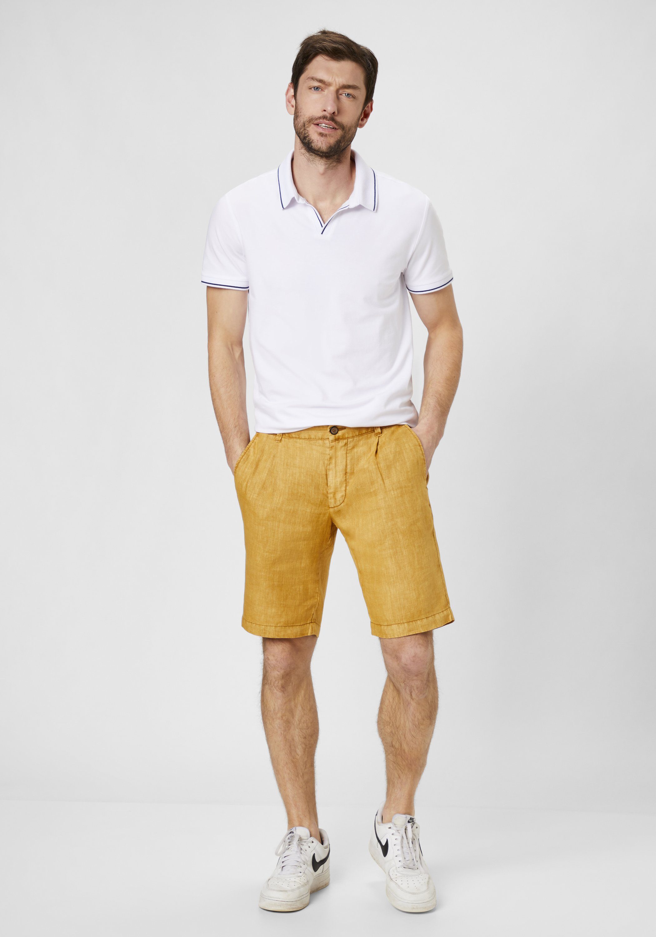 S4 Jackets Bermudas MAUI 2 aus Modern Leichte Fit corn Leinen Shorts