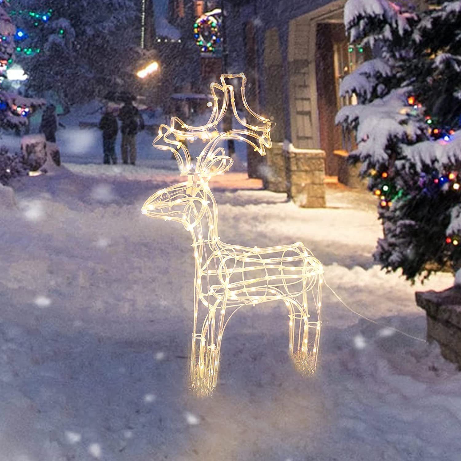 Salcar LED Dekolicht 60cm Rentier Weihnachtsdeko günstig online kaufen