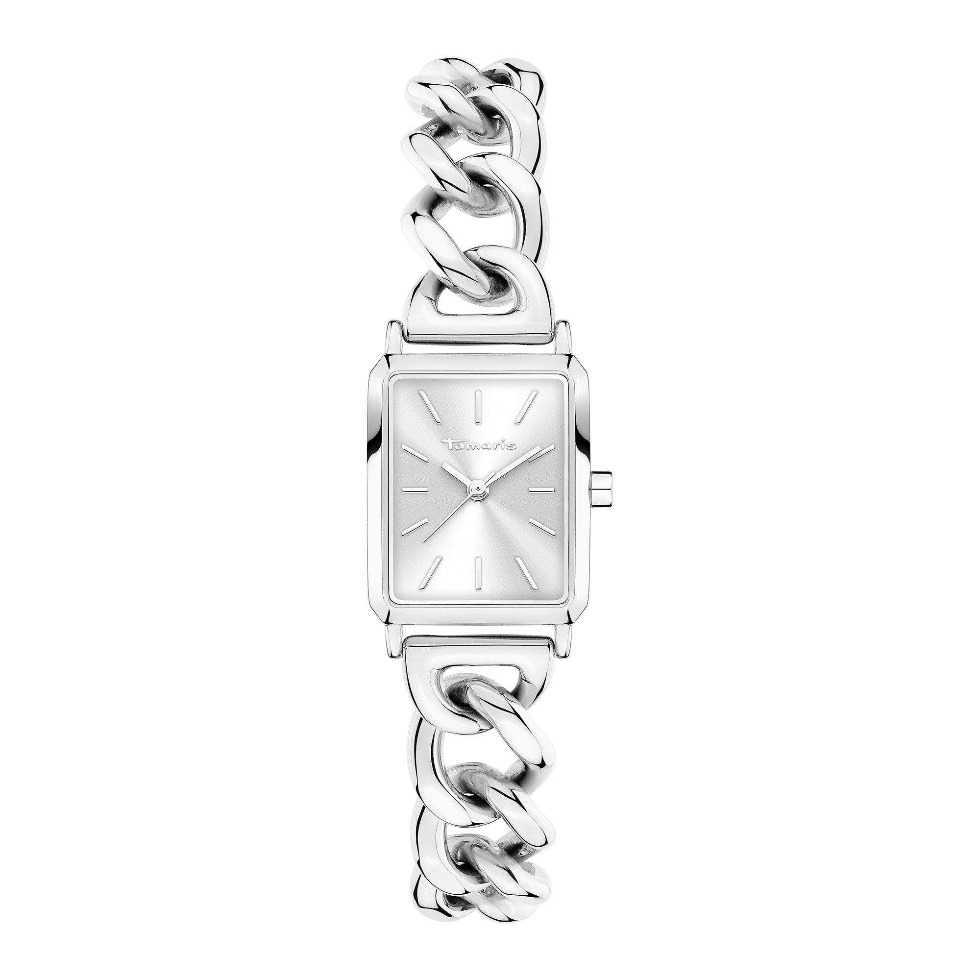 Tamaris Quarzuhr Chain Watch TT-0171-MQ, Armbanduhr, Damenuhr, Edelstahlarmband, analog
