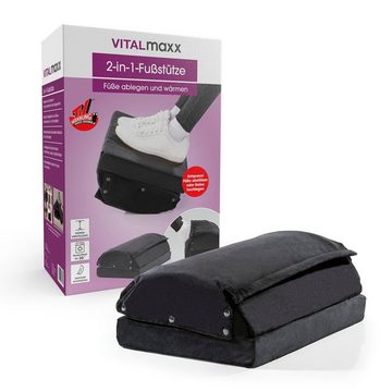 VITALmaxx Fußwärmer 2-in-1-Fußstütze, ablegen & wärmen
