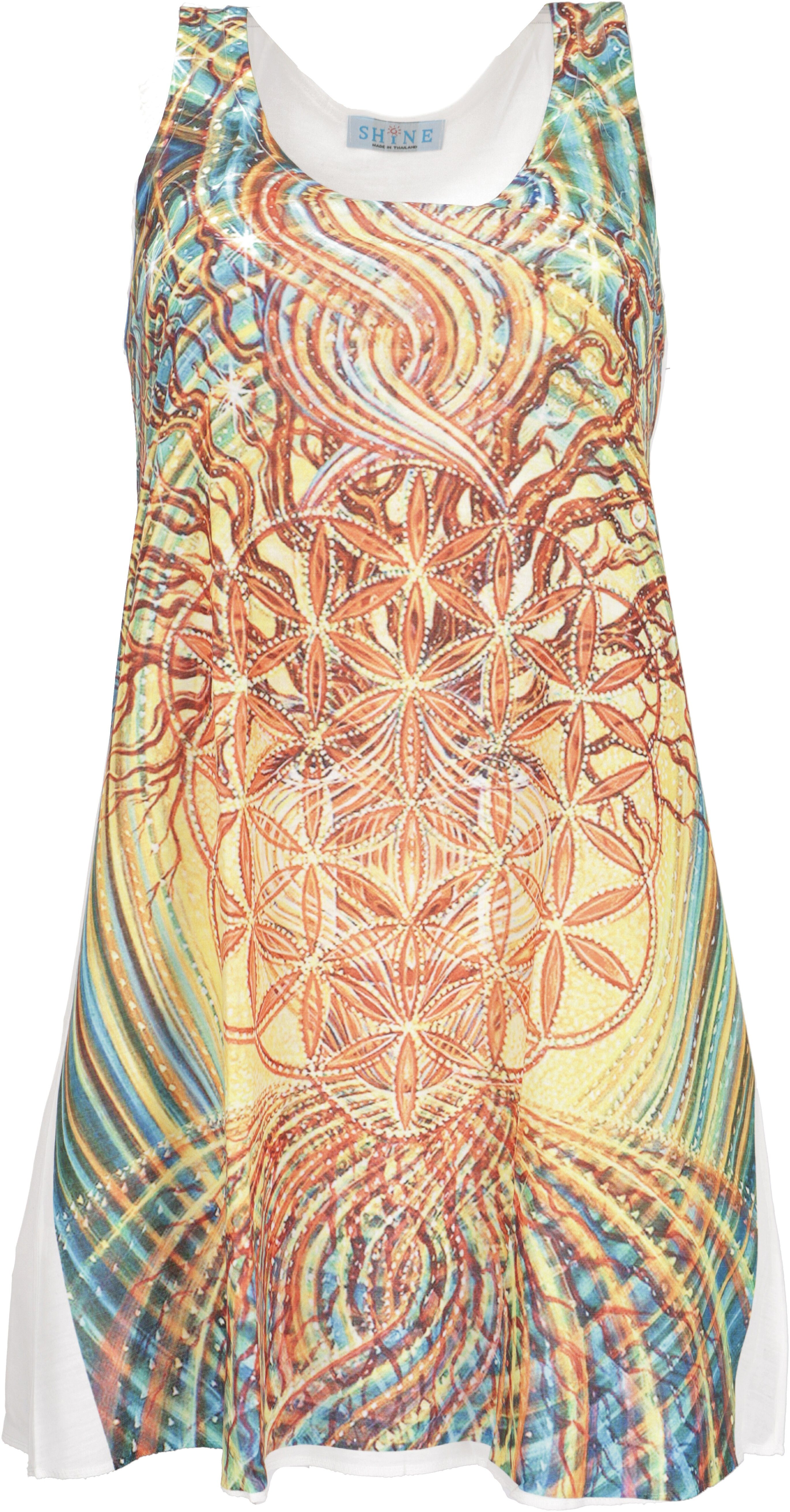 Guru-Shop Midikleid Boho Minikleid, Hippiekleid mit günstig online kaufen