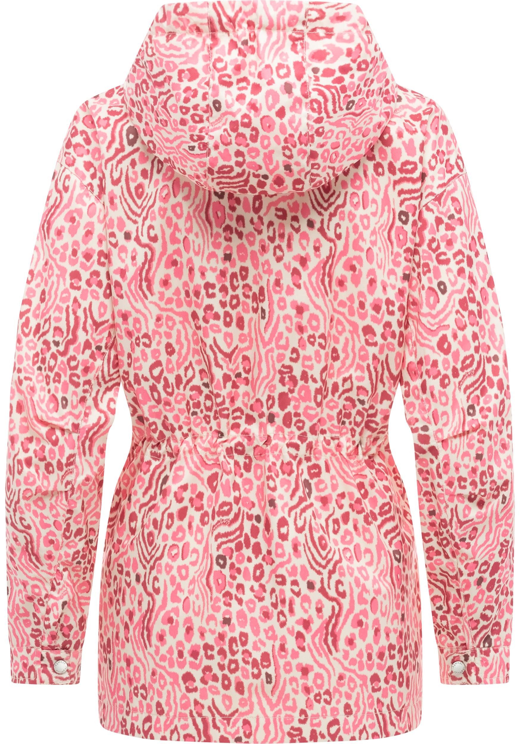 Ragwear Anorak Eddens Print Übergangsjacke mit Animal-Print und Kapuze