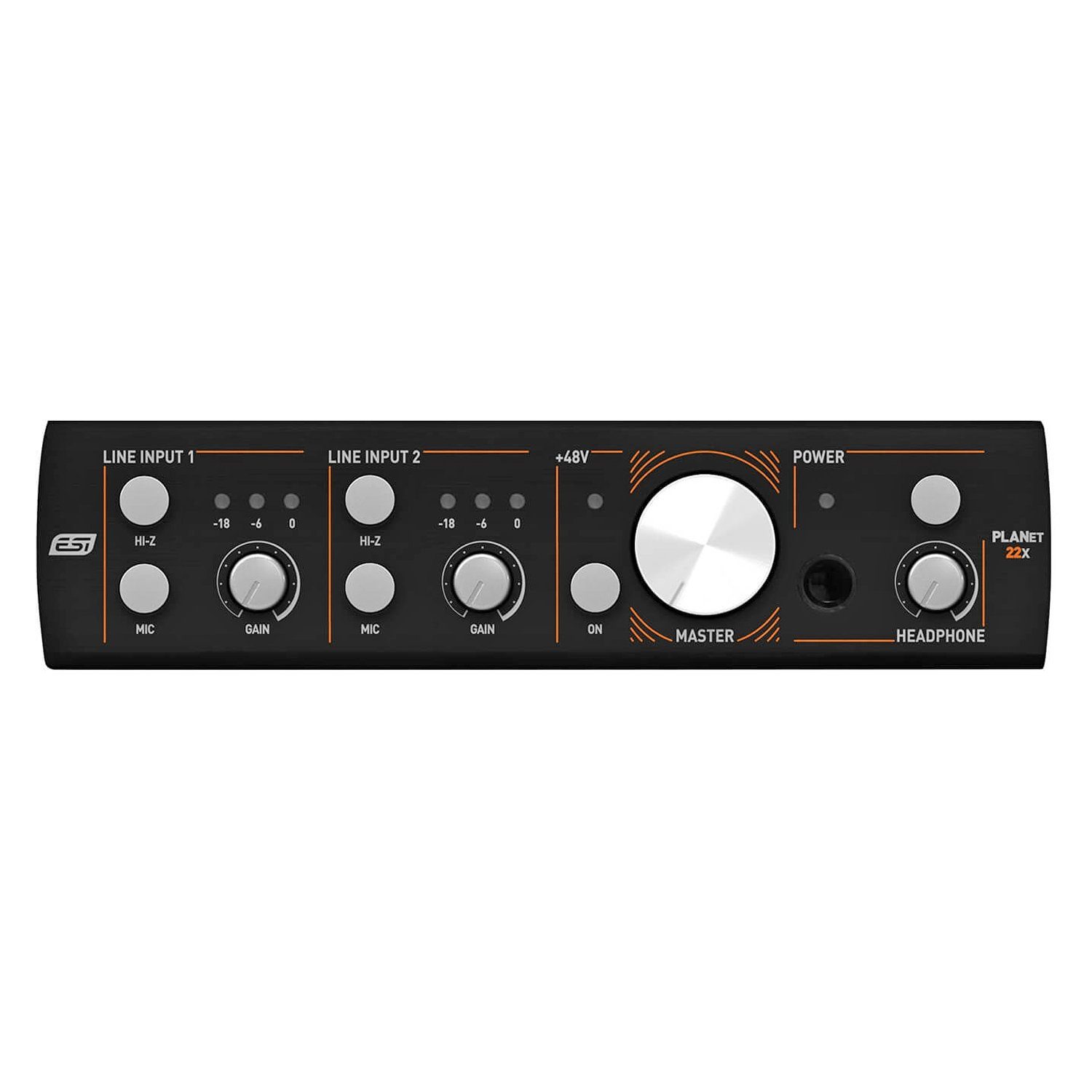 ESI Audio ESI Planet 22x Dante Audio-Interface Digitales Aufnahmegerät (2-kanaliges Dante Audio-Interface)