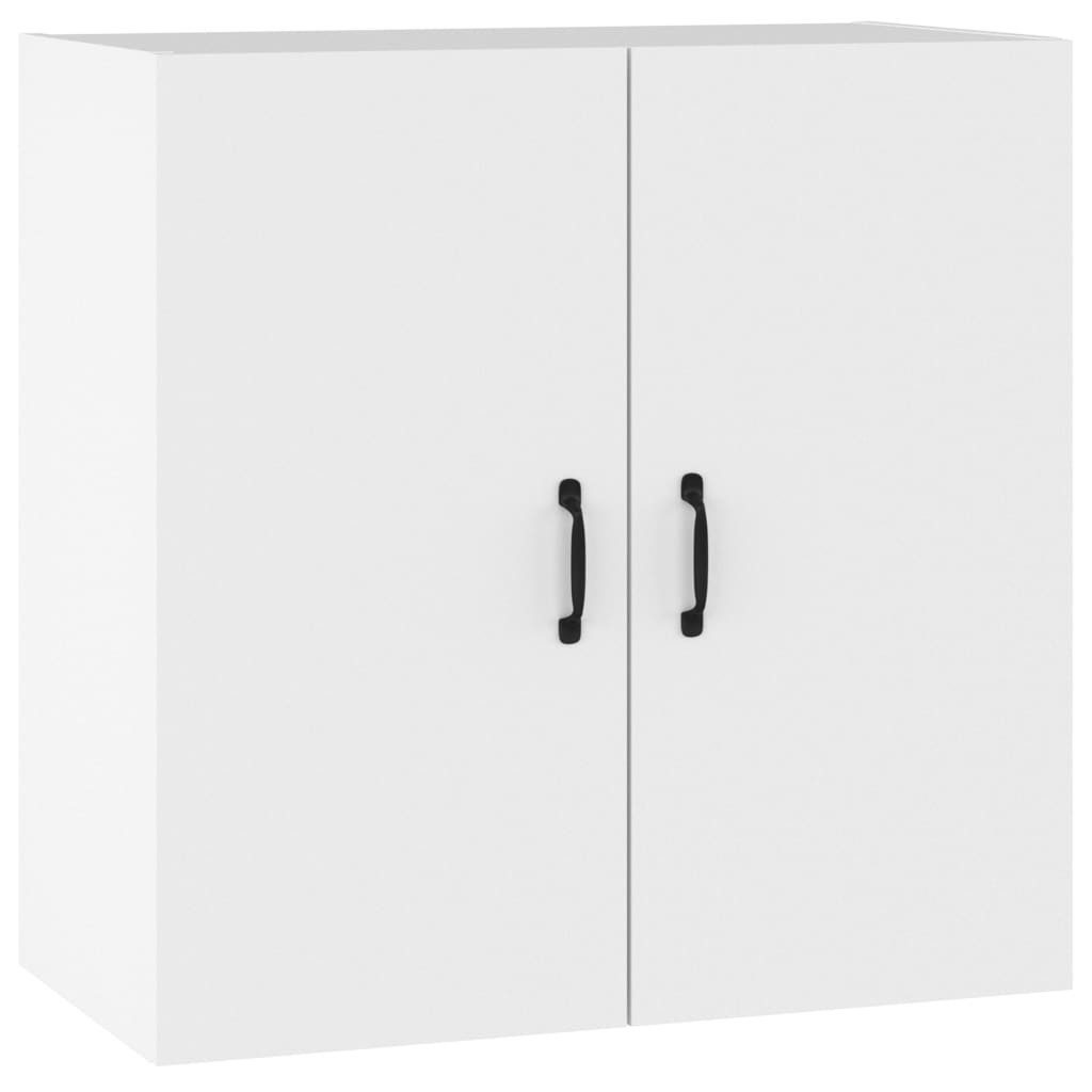 furnicato Wandhängeschrank Weißer Hängeschrank aus Holzwerkstoff 60 x 31 x 60 cm, 1-tlg., Wandschrank mit zwei Türen, viel Stauraum und feuchtigkeitsbeständig