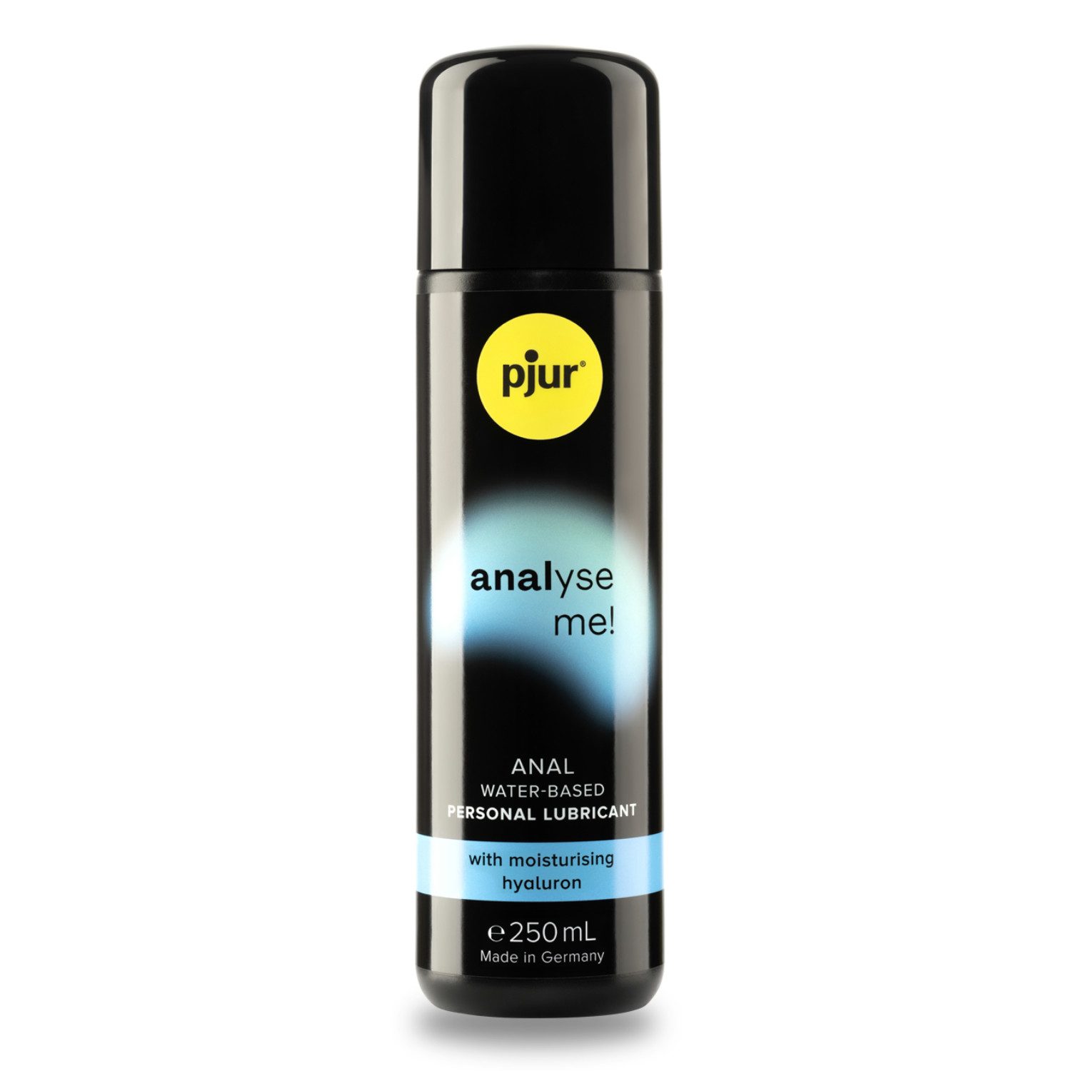 PJUR Gleitgel analyse me! Moisturising Gleitgel - 250ml, Wasserbasiert Hyaluron für Feuchtigkeit, Für alle Toys geeignet, Mit Hyaluron, Intensive Feuchtigkeit, Für alle Toys geeignet, Angenehm mehr