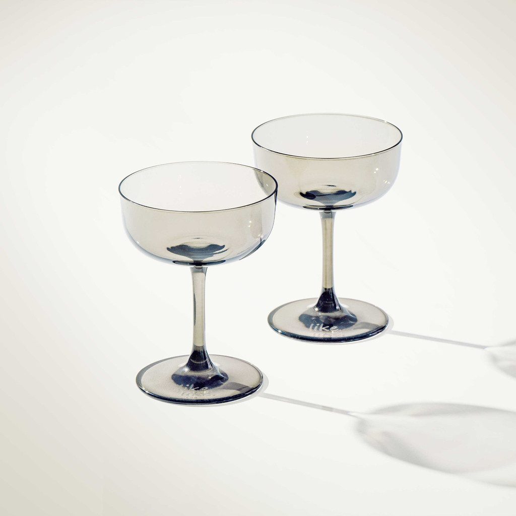 like. by Villeroy & Boch Sektglas Like Smoke Sekt-/Champagnerschale, Set 2tlg, 2-tlg., Glas